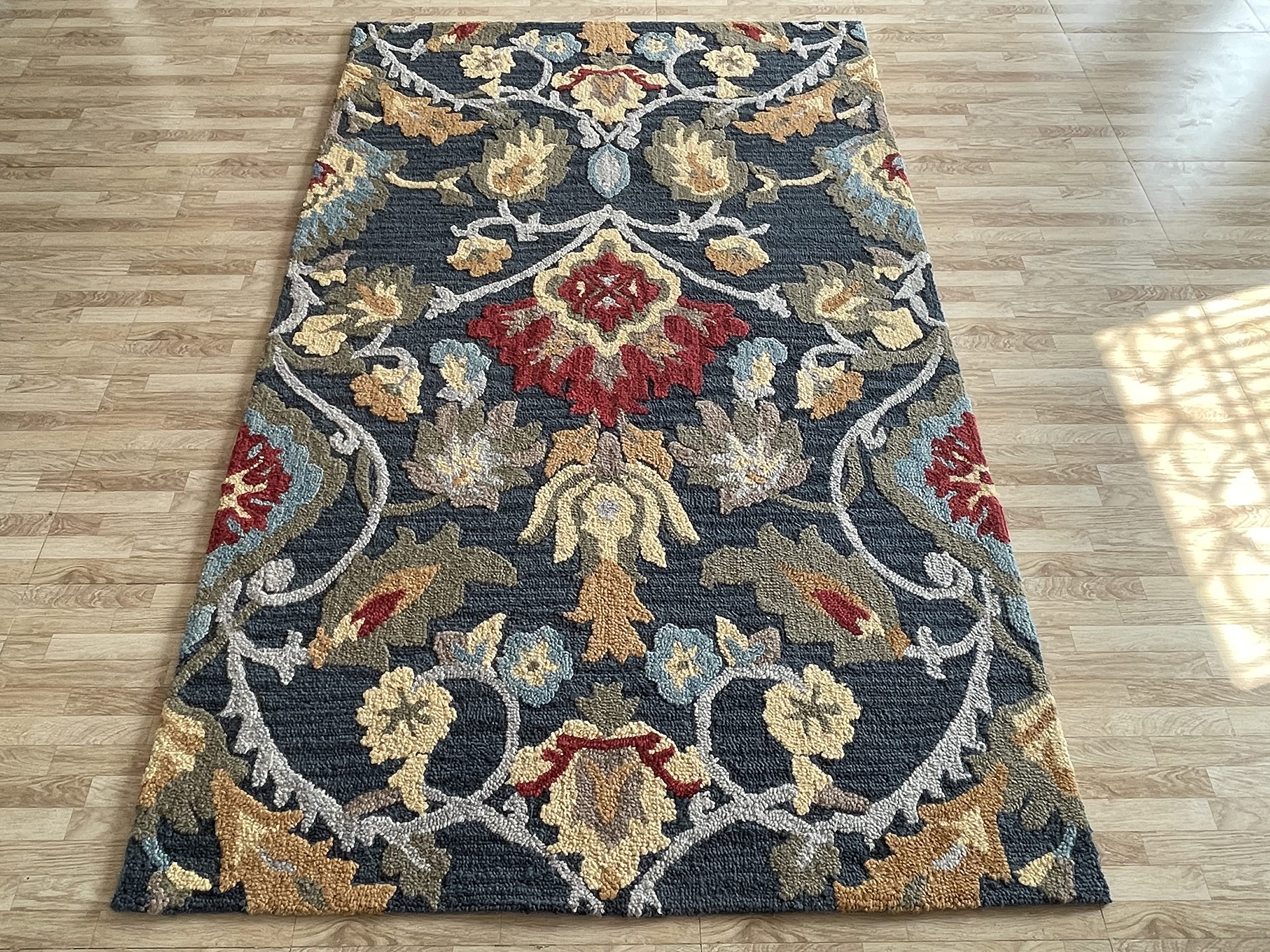 Hand Tufted Area Rug 9x12 - Soft & Durable for Living Room, Bedroom, Home Decor - Perfect for Cozy Spaces & Modern Interior Design