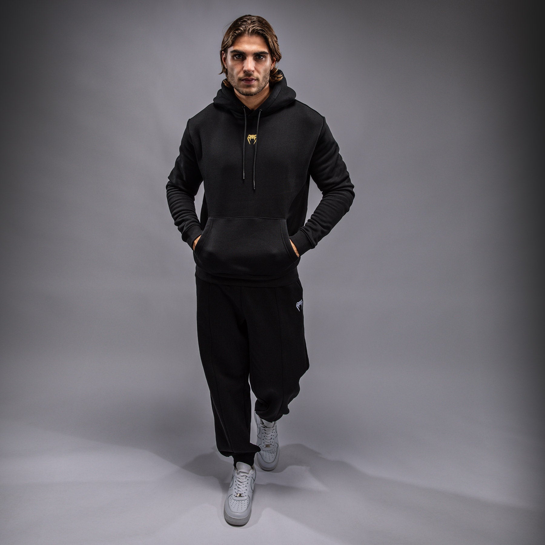 Venum x TEKKEN 8 Marshall Law Hoodie - Black/Red/Gold Gaming Streetwear for Fans & Cosplay | Official Licensed Apparel for Men & Women