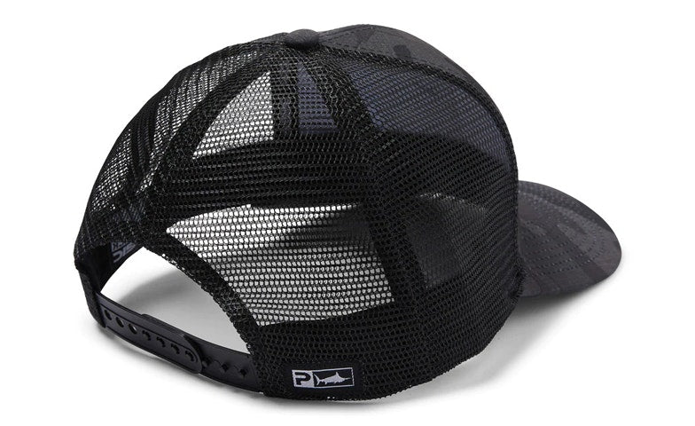 Cap Pursuit Fish Camo Snapback Black Hat - Adjustable Baseball Cap for Fishing, Hunting & Outdoor Activities