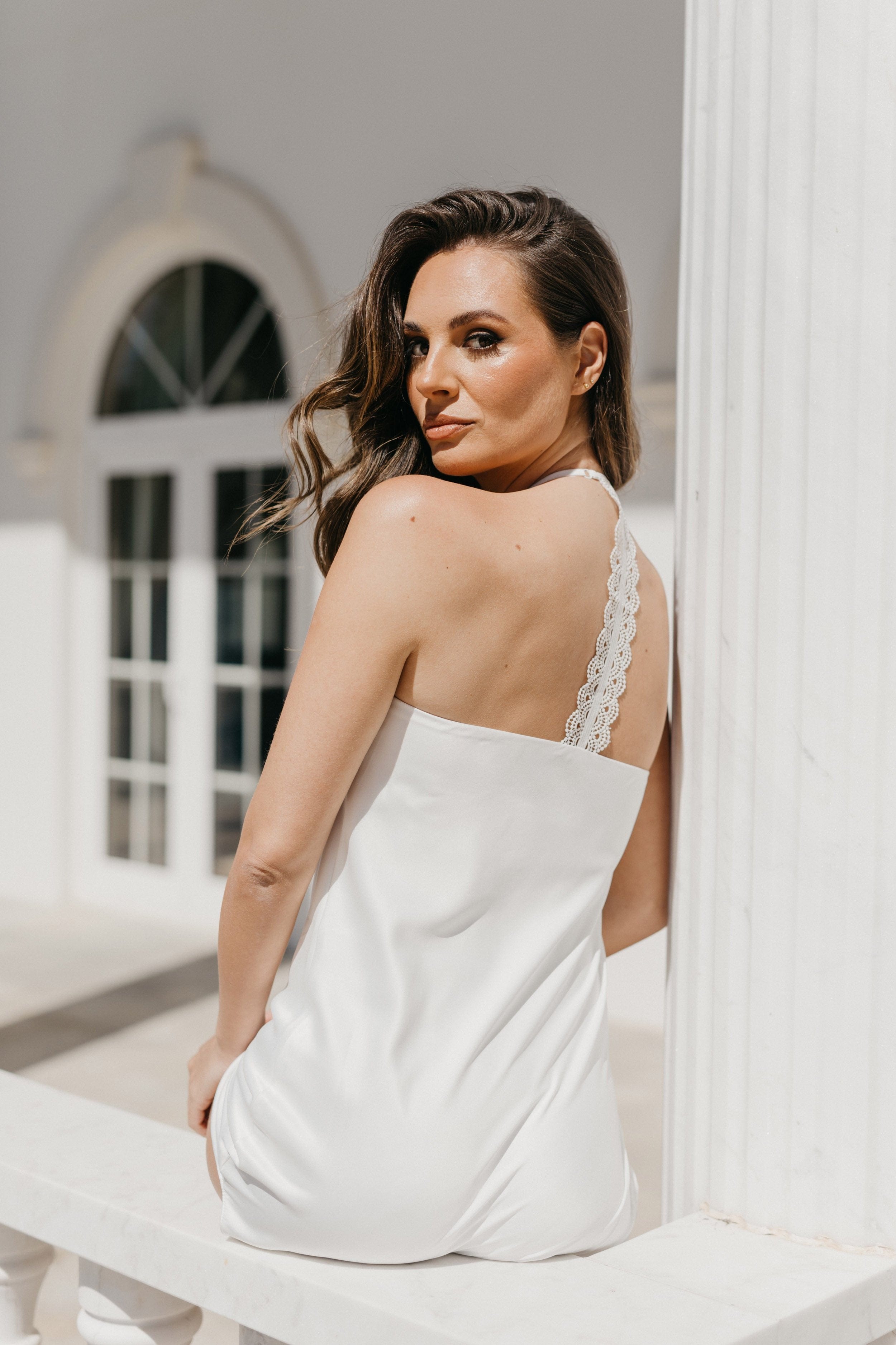 Elegant Summer Lace Trim Slip Dress - Women's Comfortable Nightgown & Sleepwear for Hot Weather | Perfect for Vacation, Beach Getaway & Romantic Evenings