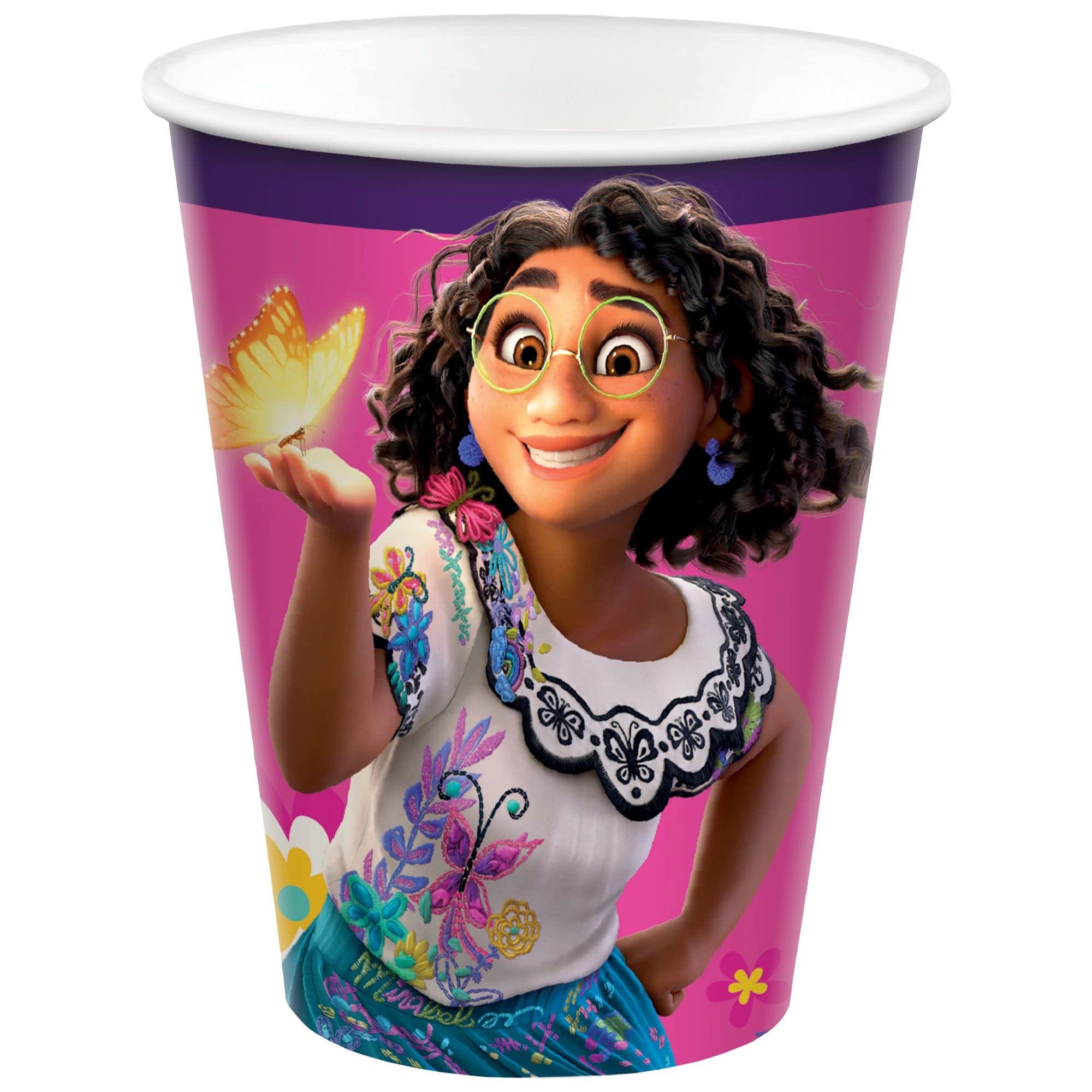 Amscan Encanto Birthday Party Supplies Bundle - 16-Piece Set with Cake Plates, Cups, Napkins & Table Cover for Disney Themed Parties, Kids Celebrations & Family Gatherings