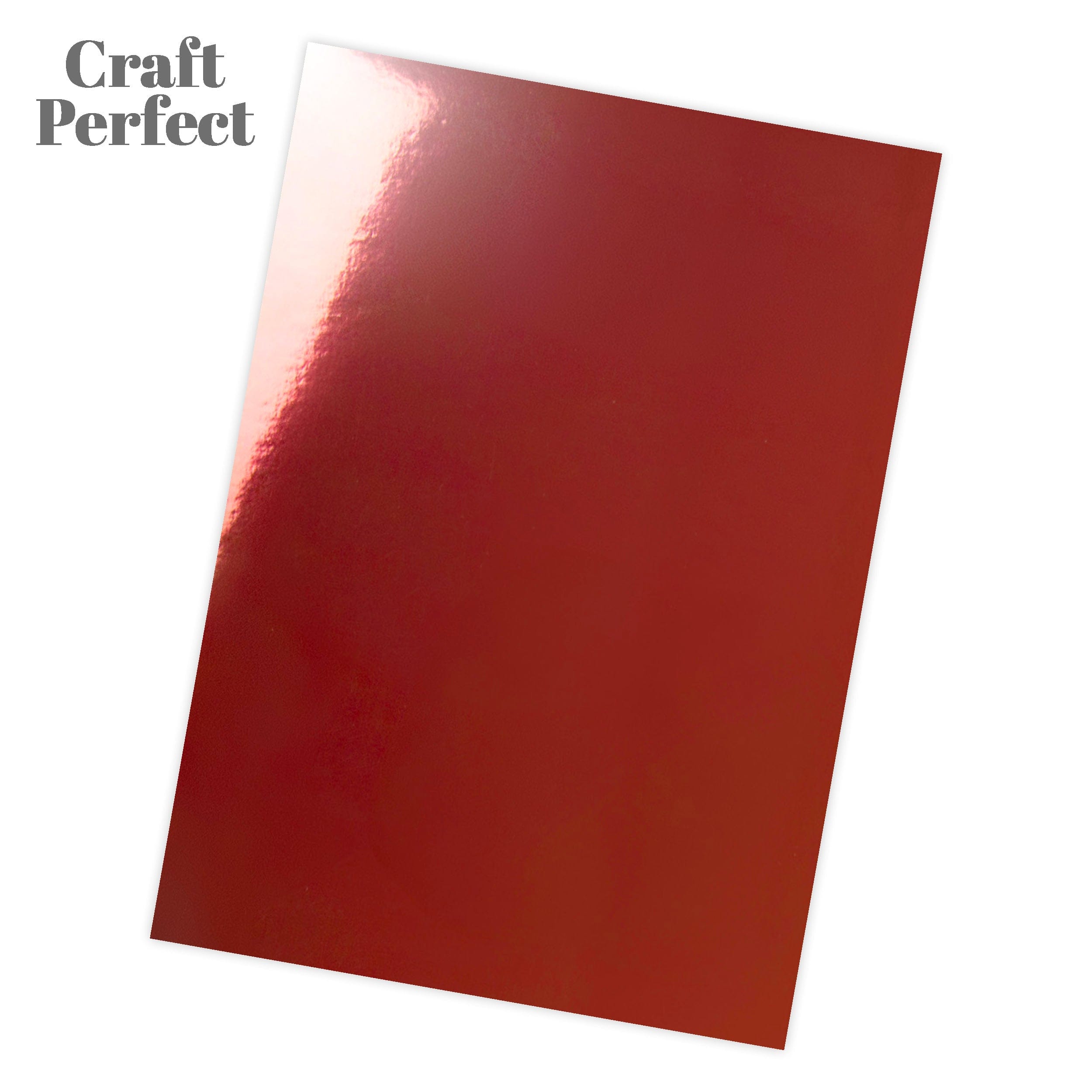 Premium High Gloss Opera Red Mirror Cardstock - A4 Size (5 Sheets/Pack) - Perfect for Scrapbooking, Invitations & DIY Craft Projects