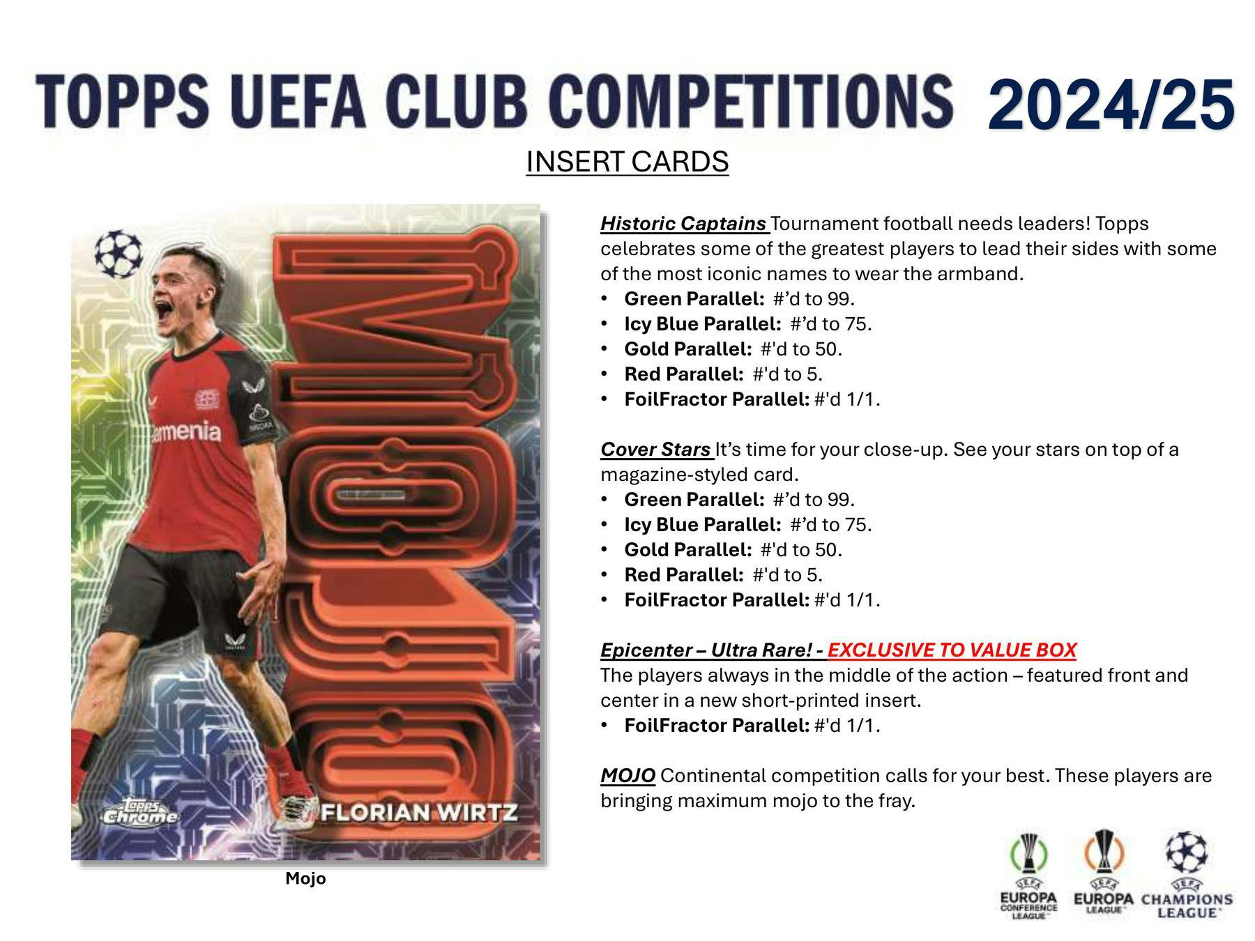 2024-2025 Topps UEFA Club Competitions Soccer Trading Cards - 7 Pack Blaster Box with Exclusive Inserts | Perfect for Collectors, Fantasy Leagues & Soccer Fans