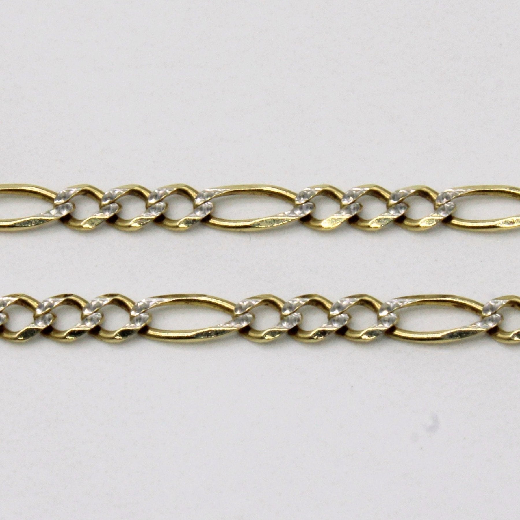 10K Two Tone Gold Figaro Chain Necklace 18 Inches - Elegant Jewelry for Men & Women, Perfect for Gifts, Parties, and Everyday Wear