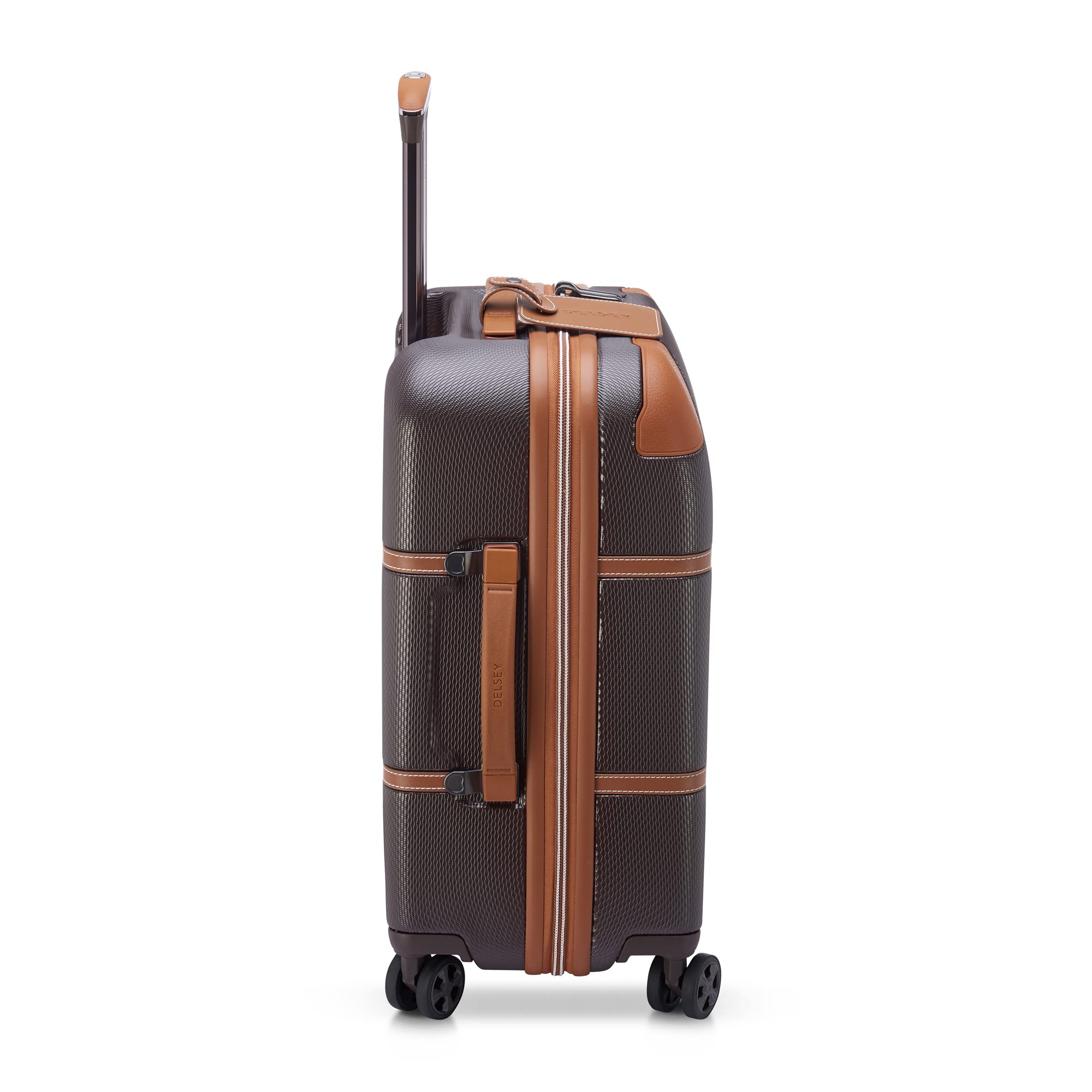 Delsey Paris Chatelet Air 2.0 Hardside Spinner Carry-On Luggage 20 Inch - Lightweight Durable Suitcase for Travel, Business Trips & Weekend Getaways (Chocolate Brown)