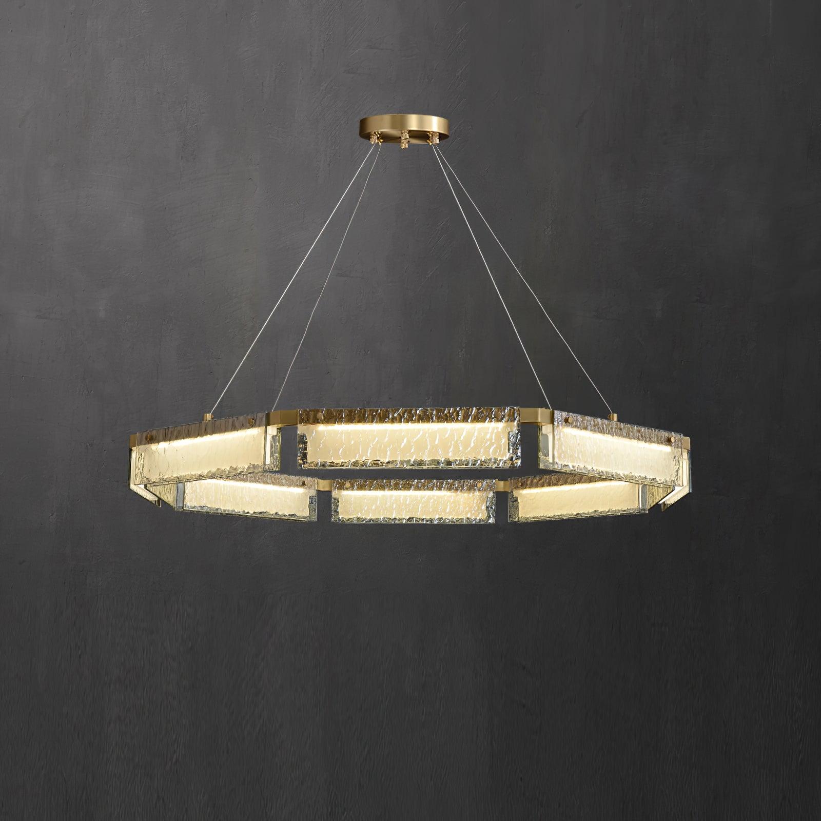 Asner Modern LED Chandelier - Crystal Ceiling Light Fixture for Dining Room, Bedroom, Living Room - Energy Efficient Dimmable Hanging Light for Home Decor