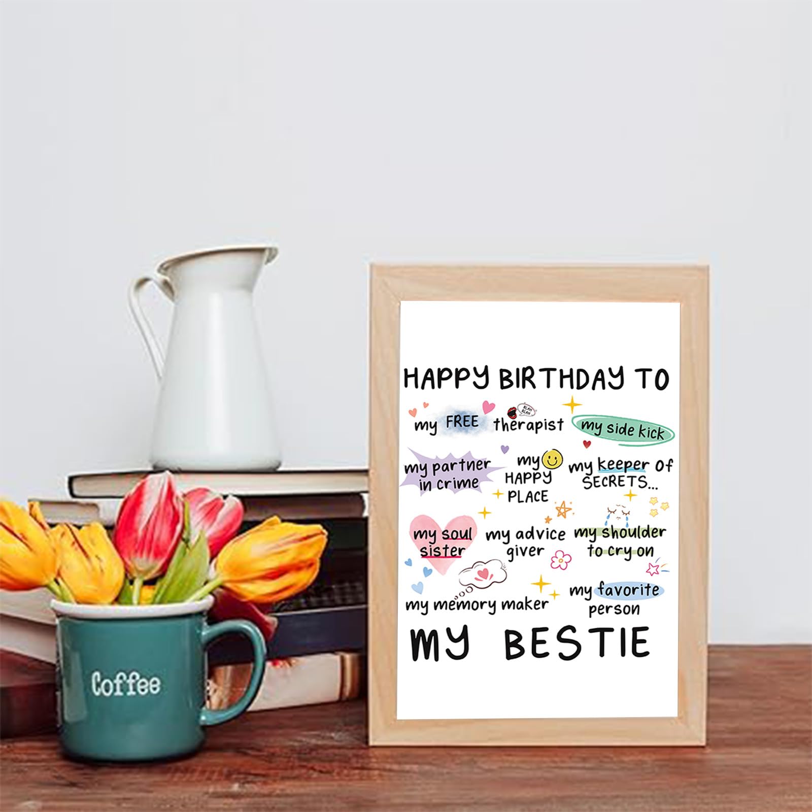 Funny Birthday Card for Women - Sister & Bestie Gift, Unique Friendship Greeting Card, Best Friend Birthday Card, Perfect for Niece, Office, or Party Celebrations