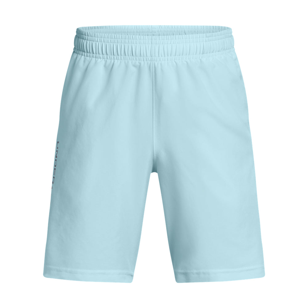 Under Armour Boys' Woven Wordmark Athletic Shorts - Comfortable & Durable for Sports, Gym, and Everyday Wear