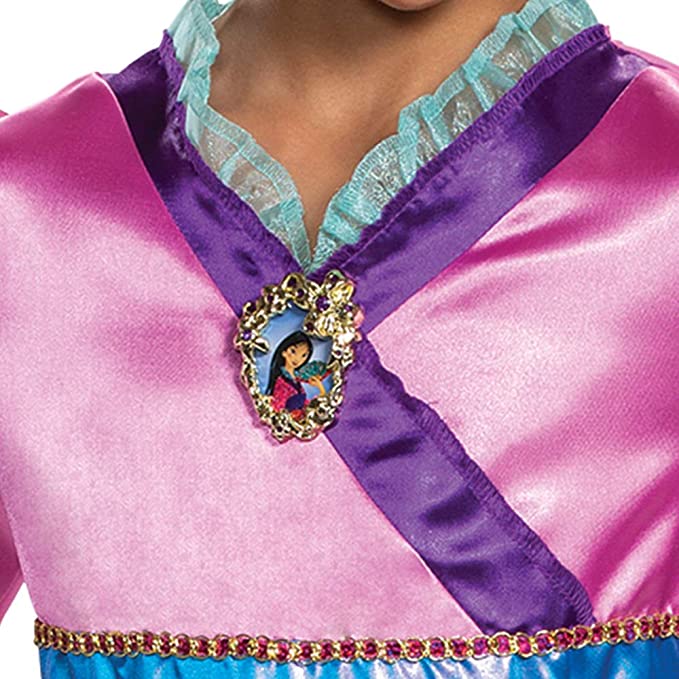 Mulan Classic 14039M 3T 4T Girls' Costume Dress - Disney Princess Outfit for Halloween, Cosplay, Birthday Parties & Dress-Up Play