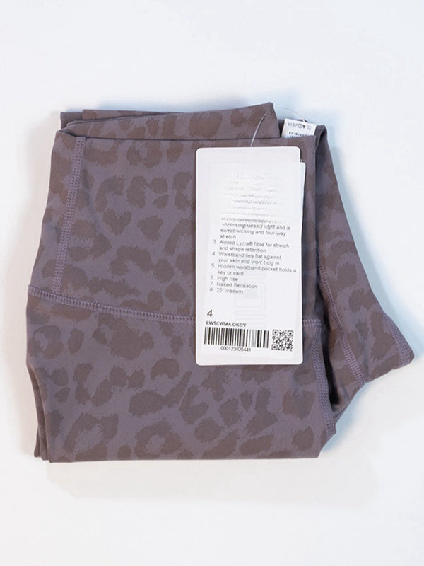 ZASUWA Women's Sexy Leopard Print High Waisted Tummy Control Yoga Pants - Perfect for Workout, Gym, Running & Casual Wear