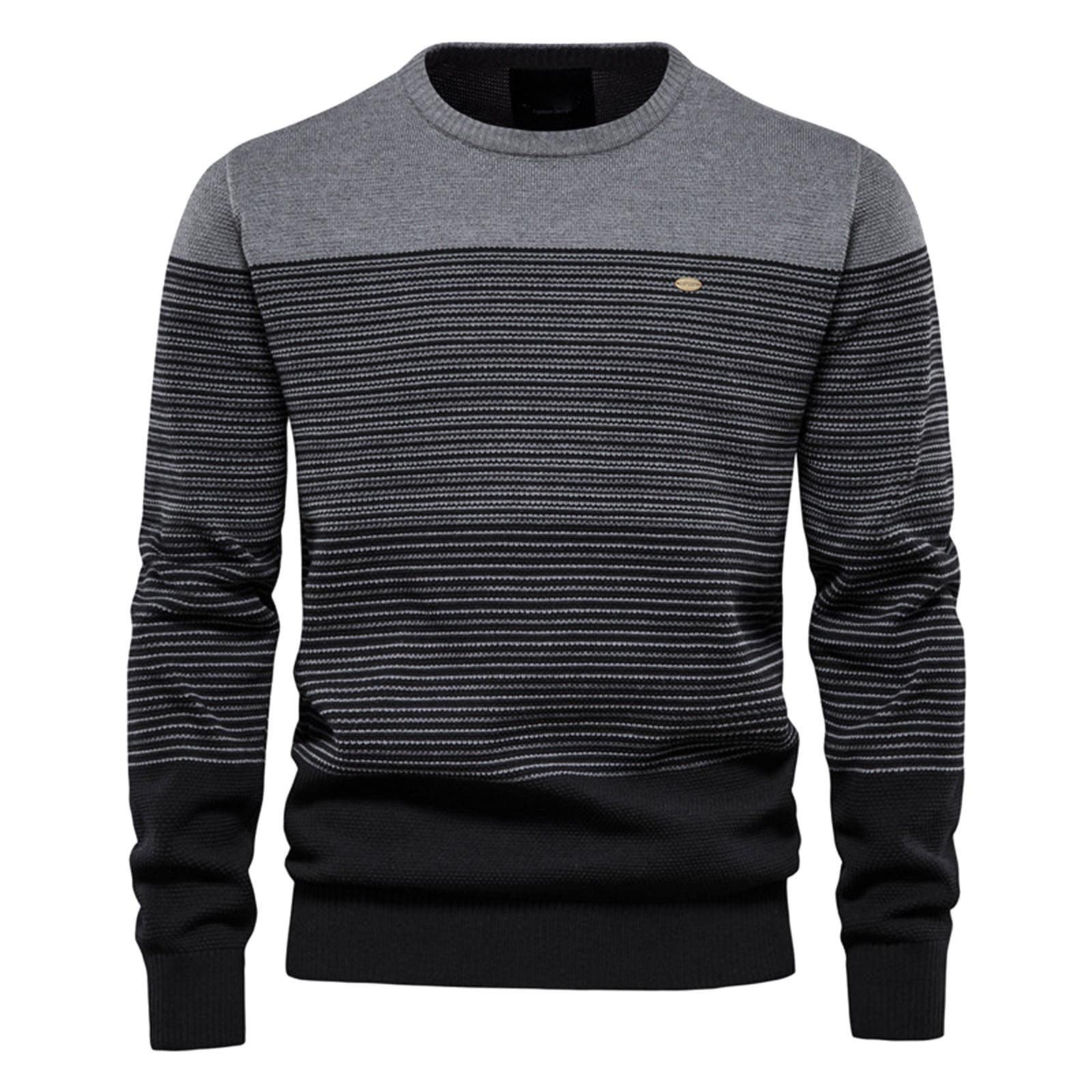 Men's Lightweight Cable Knit Sweater - Casual Pullover for Sports & Outdoors