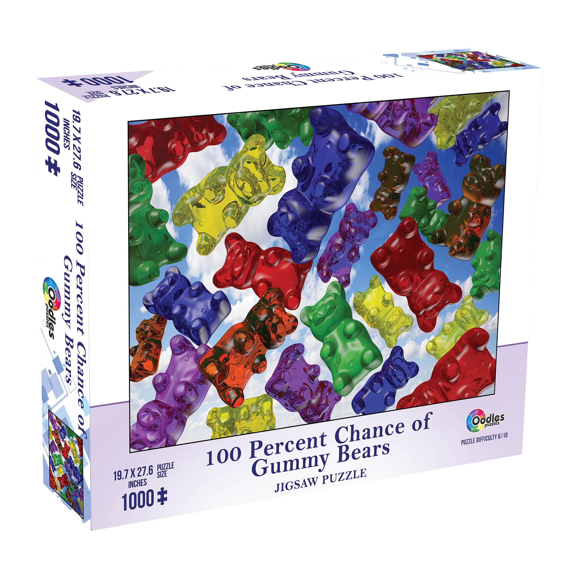 1000-Piece Jigsaw Puzzle for Adults - Colorful Gummy Bear Candy Theme - Fun & Challenging Brain Teaser - Perfect for Family Game Night, Stress Relief & Home Decor