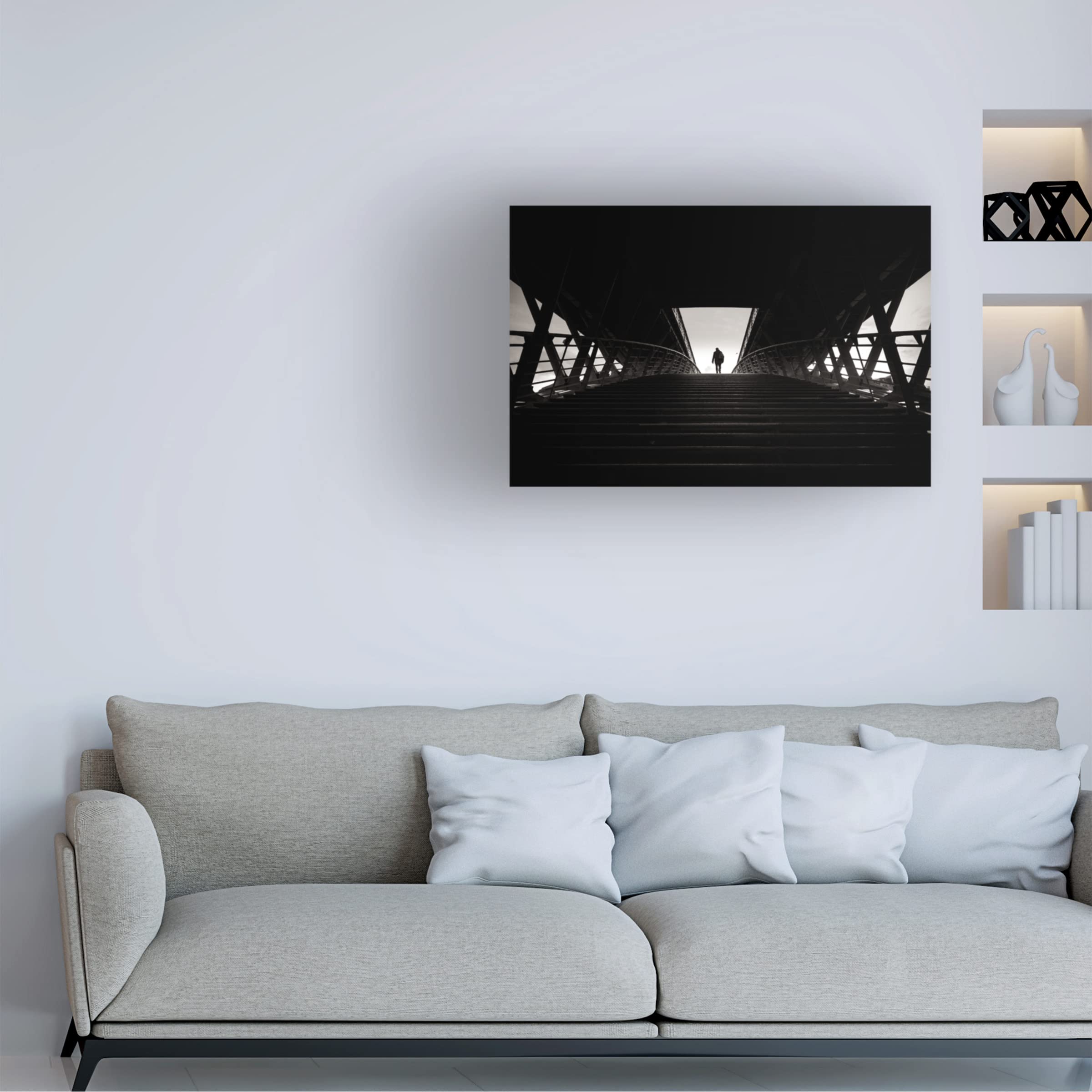 Trademark Fine Art 'Unchained' Canvas Art Print by Stefano Corso - Modern Abstract Wall Decor for Living Room, Bedroom & Office