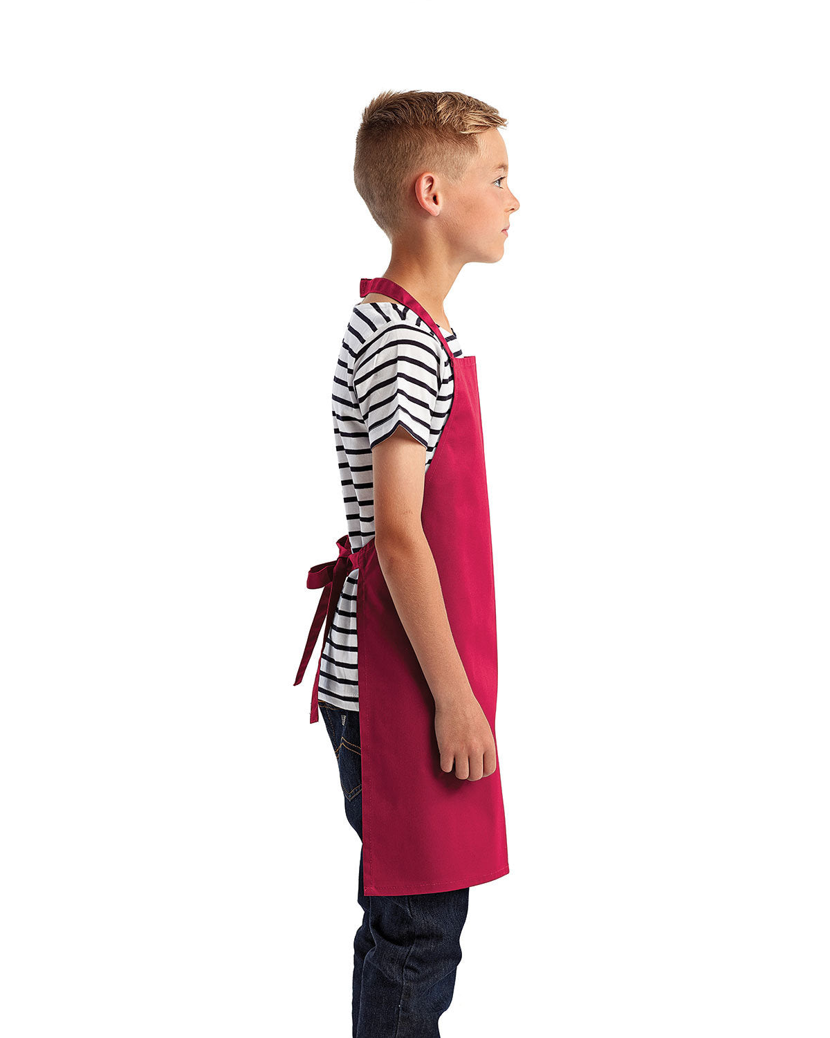 Reprime RP149 Youth Recycled Apron - Eco-Friendly Kitchen Apron for Kids, Cooking, Baking & Arts & Crafts | Adjustable & Durable for Young Chefs & DIY Projects