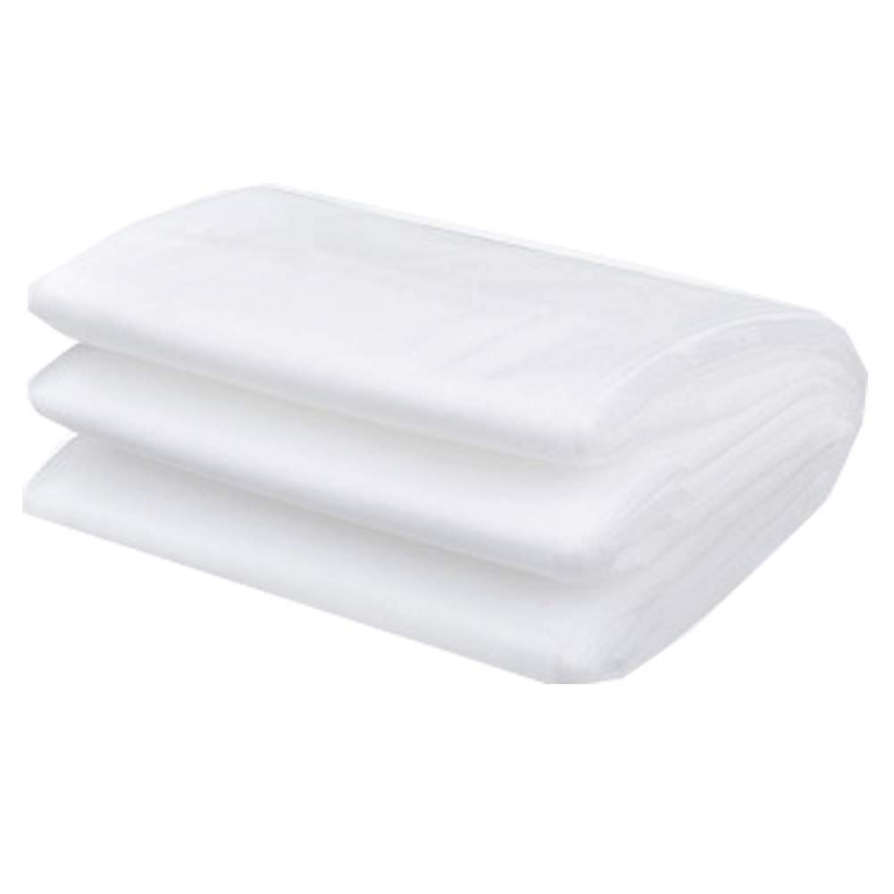 4-Piece Twin-Size Disposable Bed Sheet Set - Soft Non-Woven Fabric, Includes Fitted Sheet, Flat Sheet & 2 Pillowcases - Perfect for Travel, Hotels, Camping, and Temporary Use - White (4 pcs)