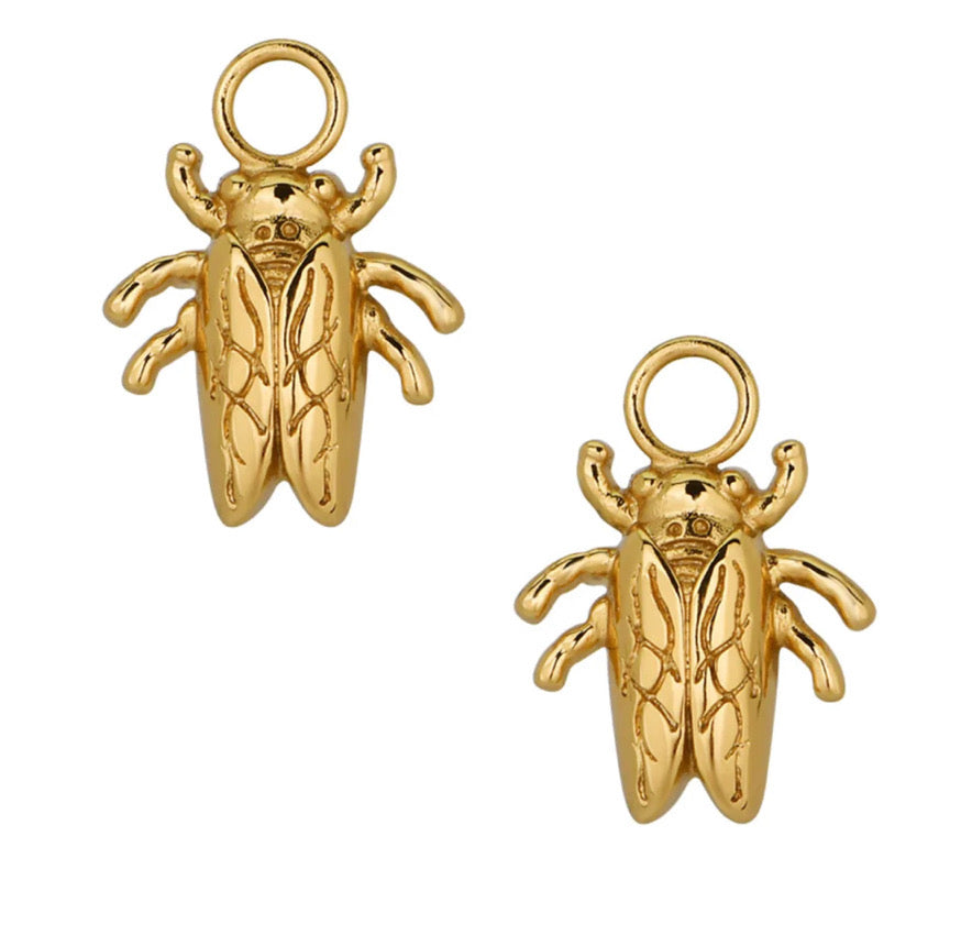 Goldbug Collection Baby Bug Earrings - Cute Gold-Plated Insect Charm Stud Earrings for Girls & Women - Perfect for Birthdays, Parties & Everyday Wear