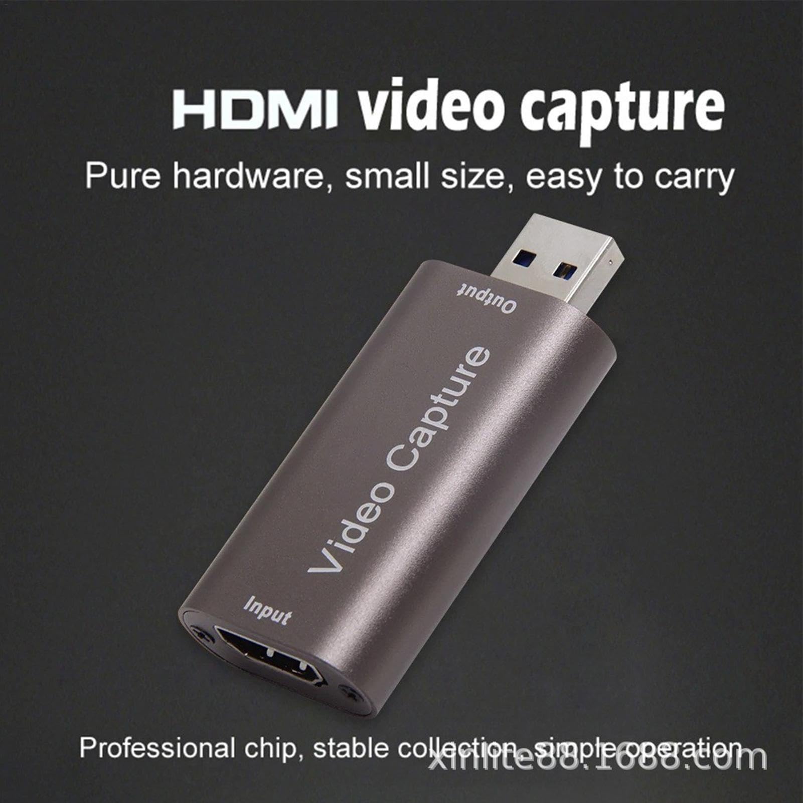 SVCEQZE 4K Video Capture Card - No Signal Loss HDMI Audio Recorder for Live Streaming, Gaming, Recording & Podcasting - Compatible with PC, Mac, PS5, Xbox & Nintendo Switch
