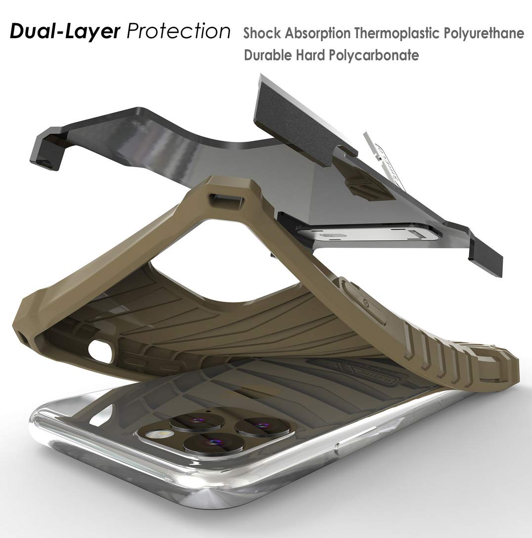 Military Grade Rugged Case with Clip for iPhone 11 Pro Max (2019, 6.5
