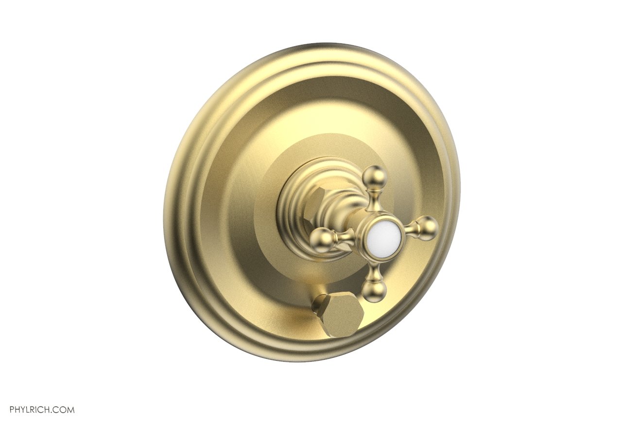 HEX TRADITIONAL Pressure Balance Shower Valve Trim Set with Diverter and Handle - 4-Inch Rough-In - Perfect for Bathroom Renovation and Modern Home Upgrades