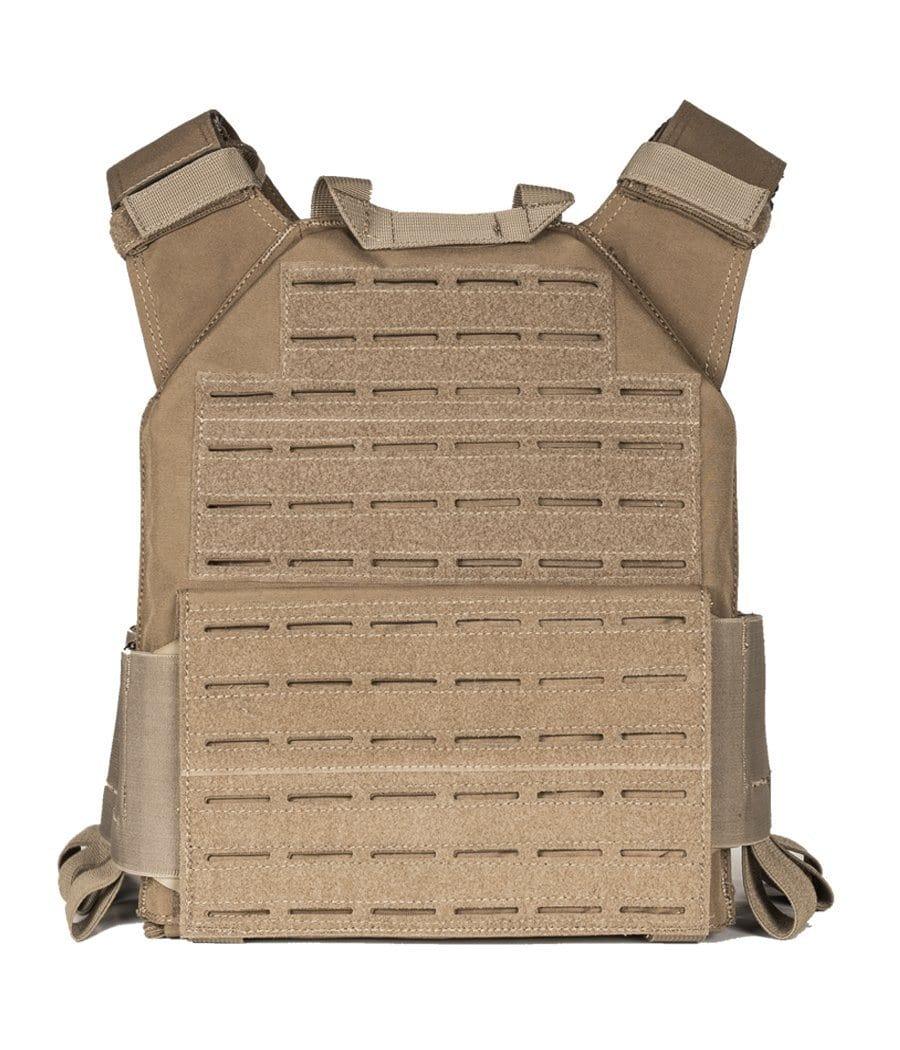 QRF Low Visibility Minimalist Plate Carrier with Armor Plates - Tactical Vest for Military, Law Enforcement & Airsoft - Perfect for Combat Training & Outdoor Adventures