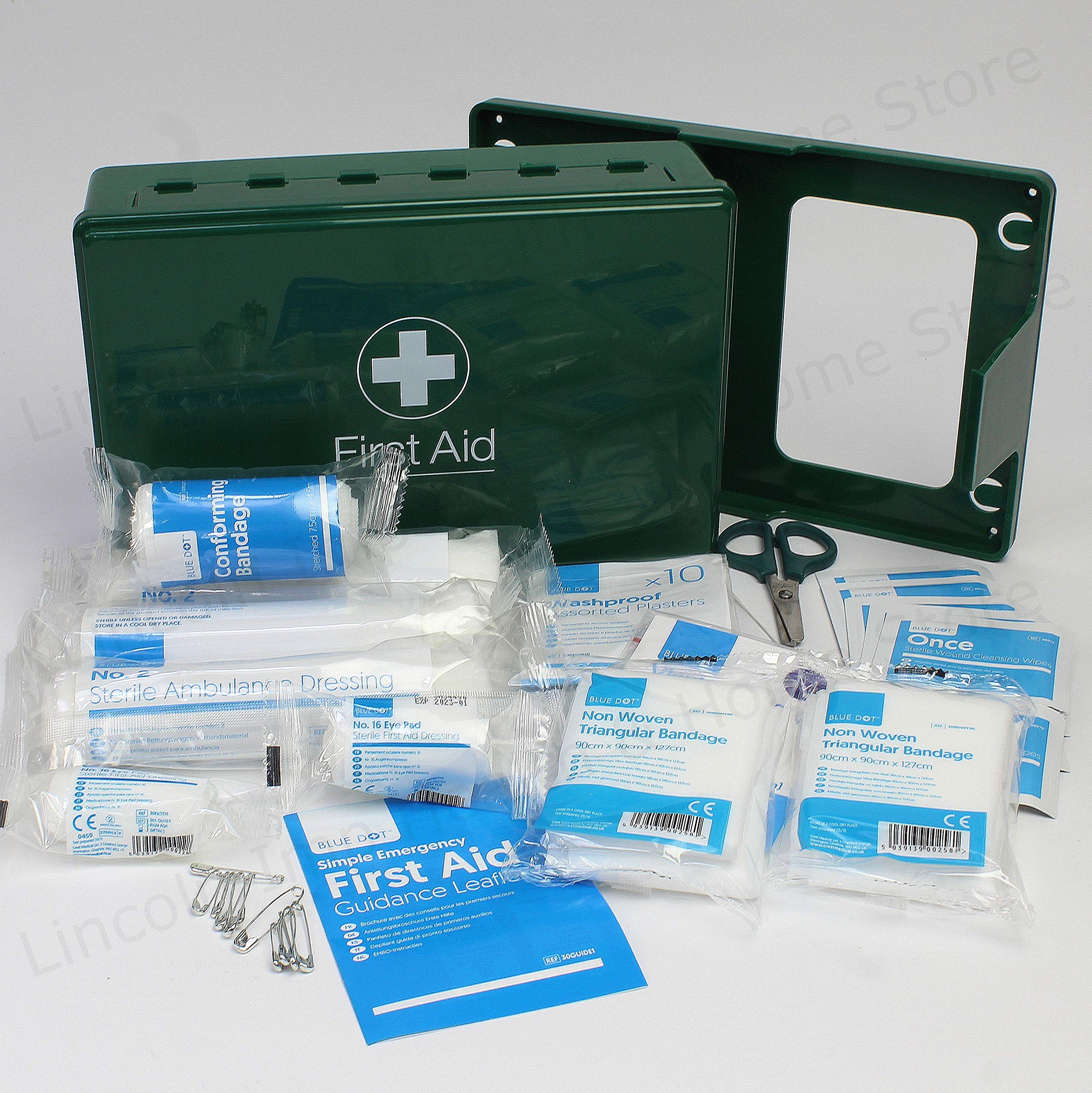 Blue Dot Public Carrying Vehicle First Aid Kit - Emergency Medical Supplies for Cars, Trucks & RVs - Perfect for Road Trips, Camping & Outdoor Adventures
