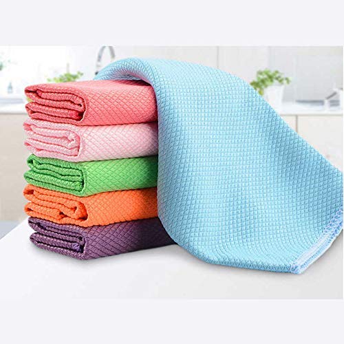 Premium Microfiber Glass Cleaning Cloth - Lint Free, Streak Free Polishing Towels for Windows, Mirrors & Stainless Steel - Super Absorbent Quick Drying (30x30cm, 2-Pack) - Perfect for Cars, Home & Office Cleaning