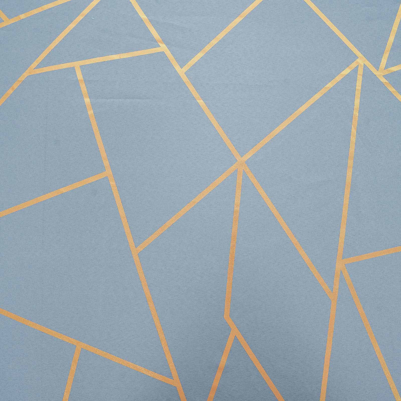 90x156 Inch Polyester Rectangular Tablecloth with Metallic Geometric Pattern - Elegant Dining Table Cover for Weddings, Parties & Home Decor