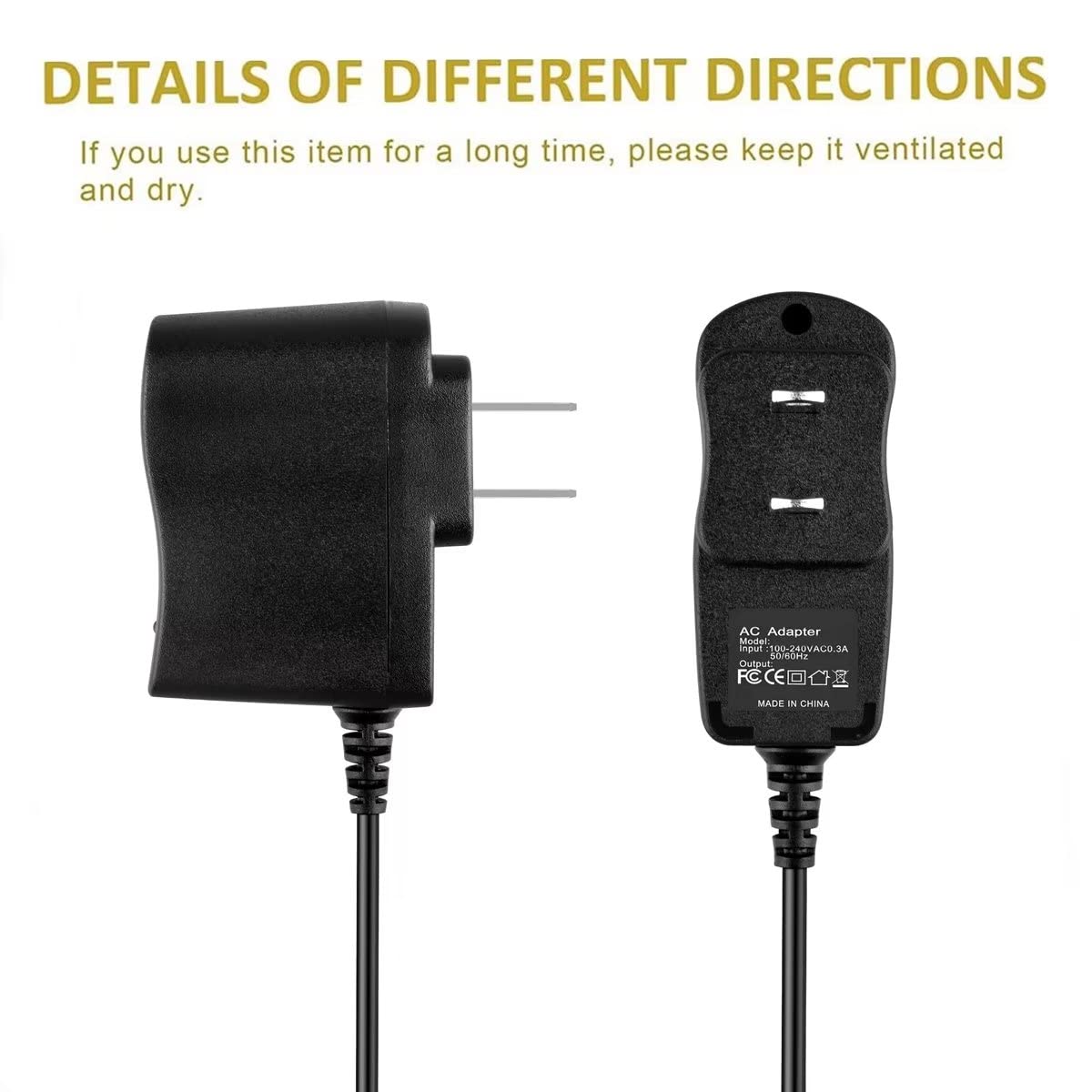 AC/DC Power Adapter for UU24 Wireless Baby Monitor with Digital Camera - Replacement Charger Cord & Wall Plug for UU Infant Video Monitor - Perfect for Home Nursery & Travel Use