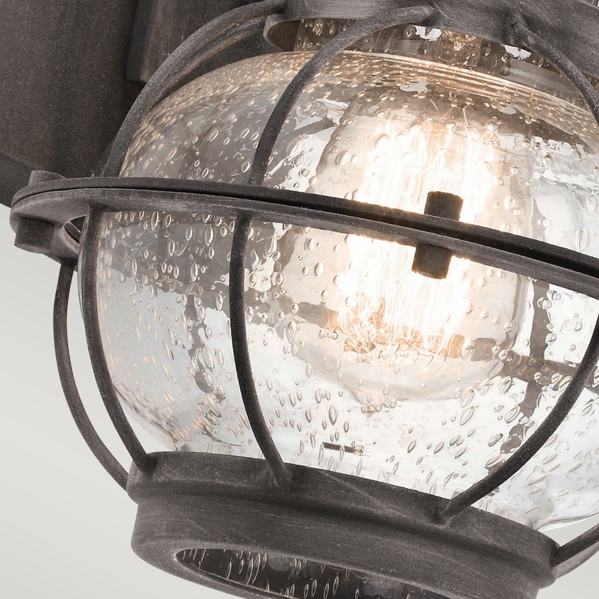 Bridge Point Small/Medium/Large Wall Lantern - Weathered Zinc/Natural Brass Finish Outdoor Lighting - Perfect for Porch, Garden, Patio & Entryway Decor