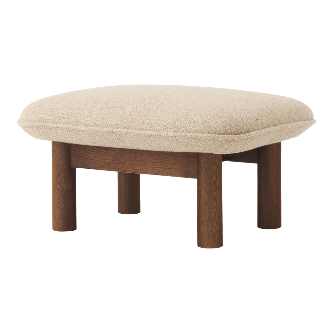 Brasilia Ottoman - Modern Round Storage Ottoman with Lift Top, Upholstered Footrest Stool for Living Room, Bedroom & Office - Perfect for Extra Seating, Storage & Home Decor