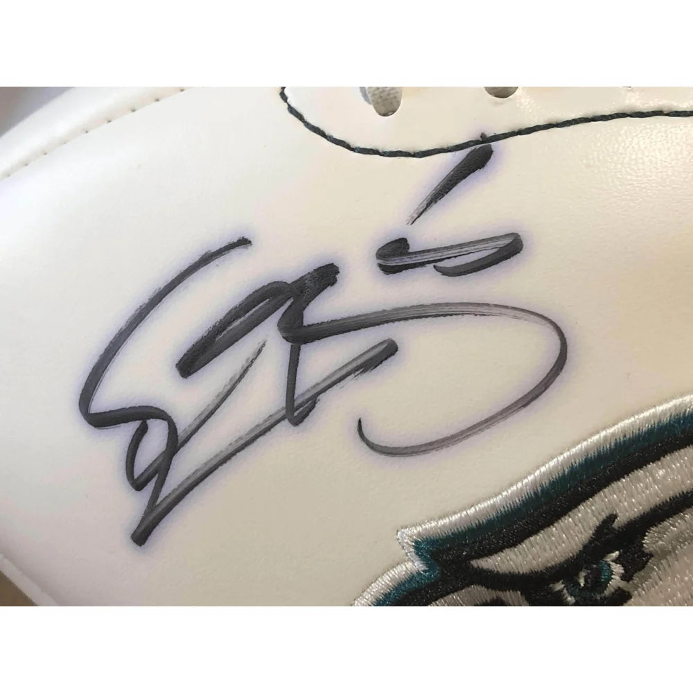 Authentic Donovan McNabb Signed Philadelphia Eagles White Panel Football with JSA COA - Perfect for Eagles Fans, Sports Memorabilia Collectors & Man Cave Decor
