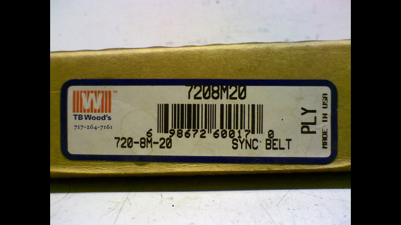 7208M20 Synchronous Timing Belt - 20