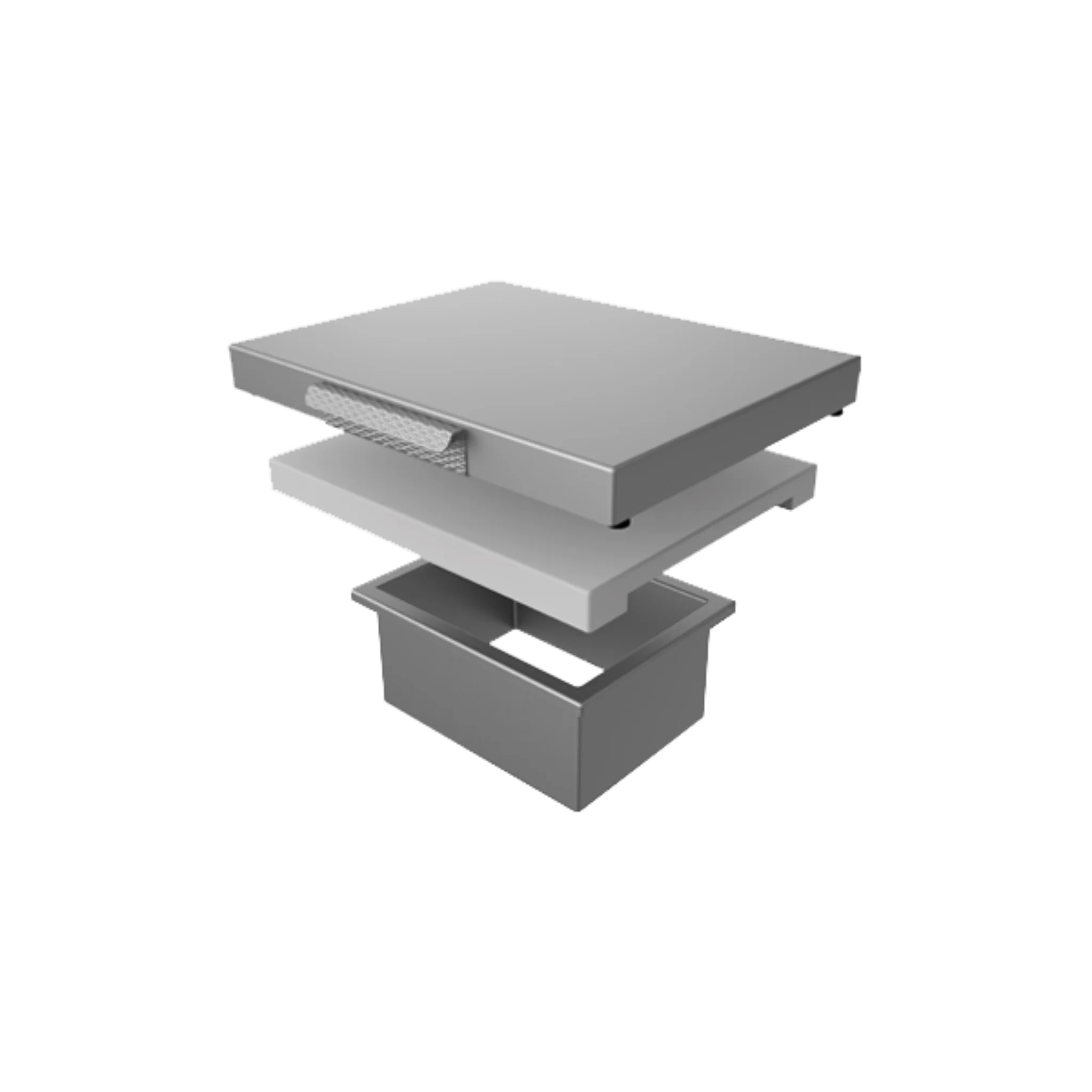 Hestan Outdoor Countertop Trash Chute - Stainless Steel Garbage Disposal for Patio, Deck & BBQ Areas - Perfect for Outdoor Kitchen & Entertaining Spaces