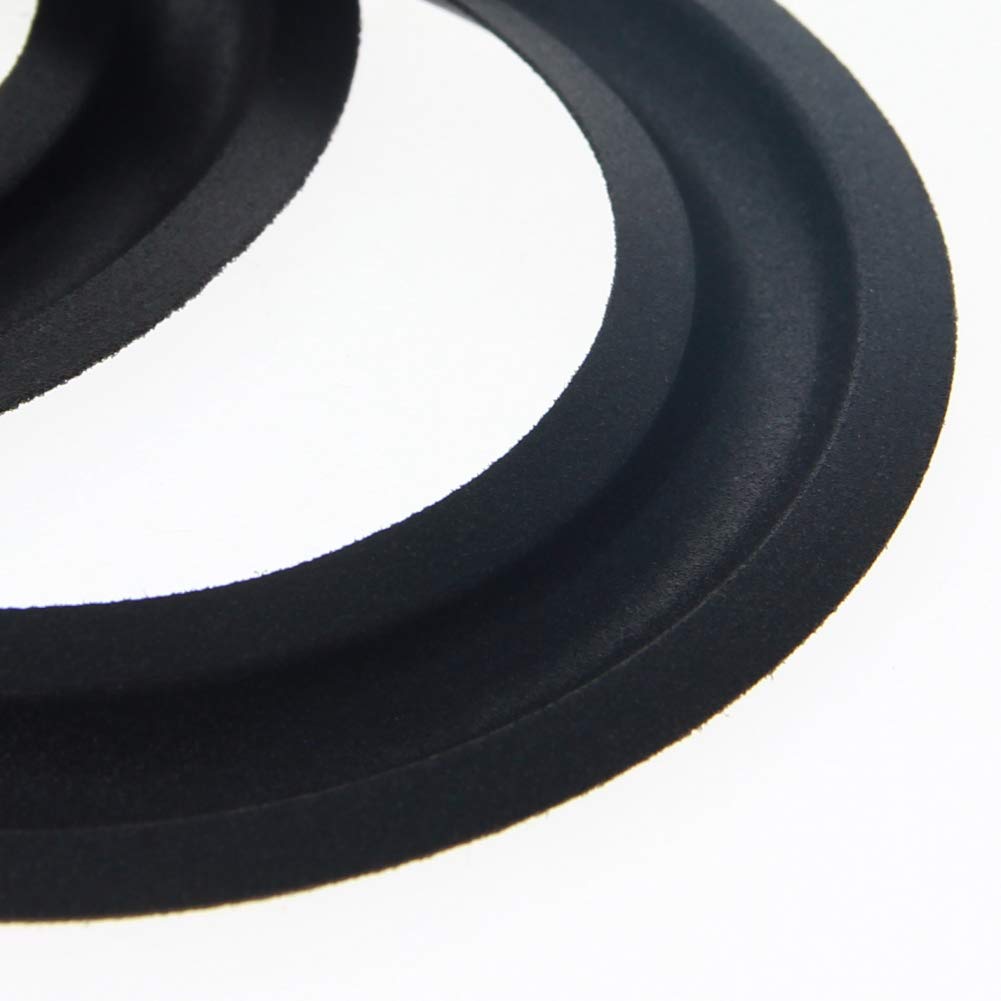 Fielect 4.5inch/115mm Speaker Rubber Edge Surround Rings - 2pcs Replacement Parts for Speaker Repair, DIY Audio Projects | Perfect for Home Theater, Car Audio & Studio Monitor Speaker Repairs