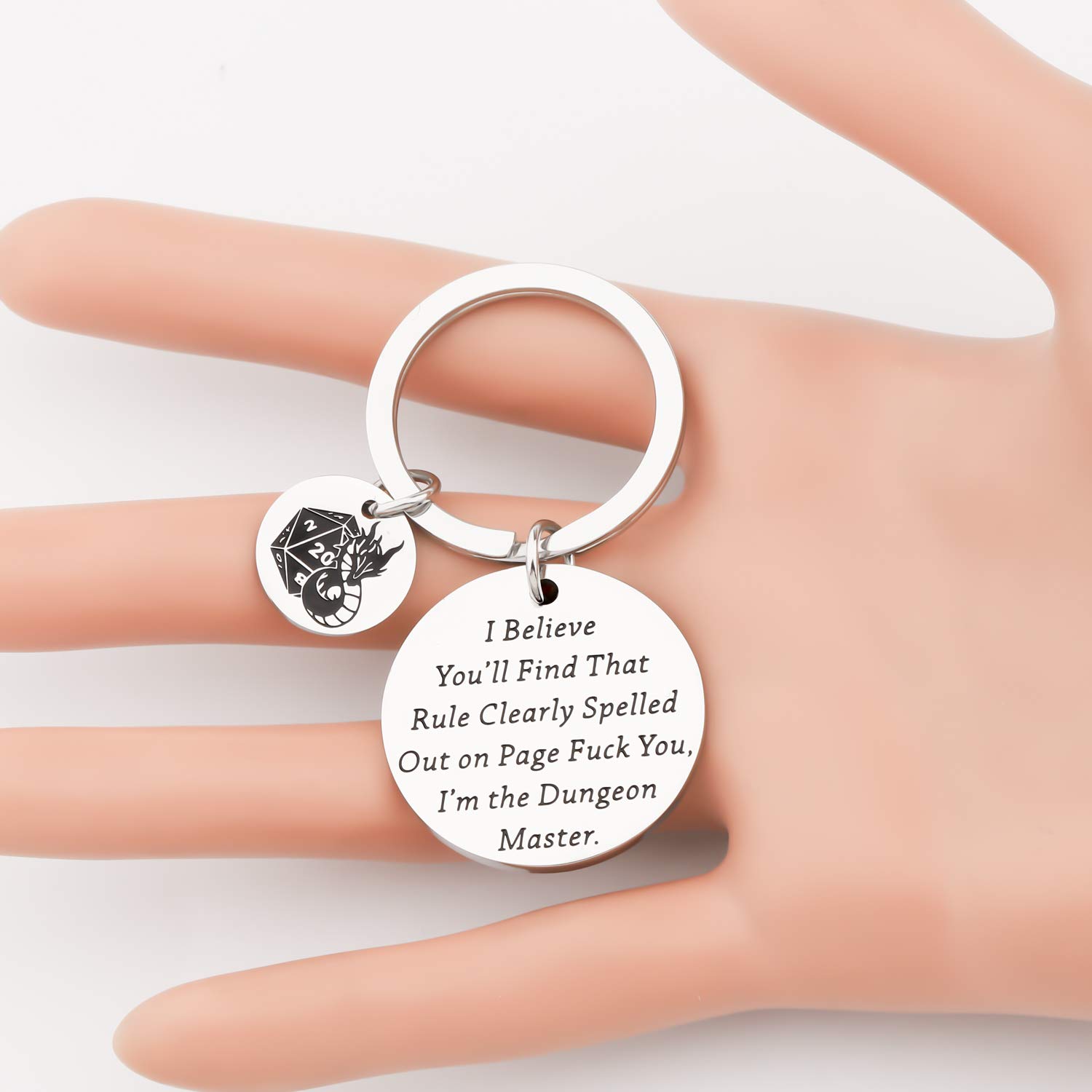 Funny Dragon Keychain for Gamers - Perfect Geek Gift for Game Lovers | Great for Cosplay, Conventions & Gaming Events