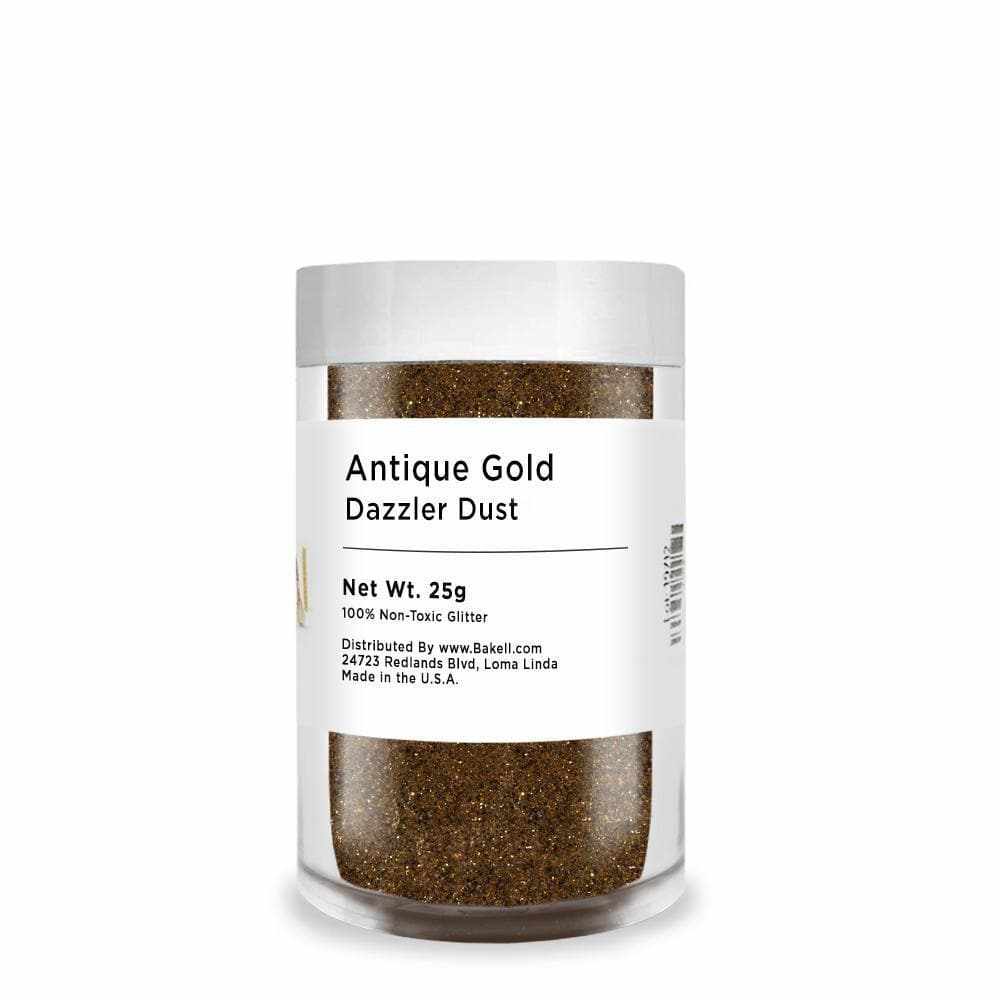 Antique Gold Dazzler Dust® - Premium Cosmetic Glitter Bulk Size for Face, Body, Hair & Nail Art - Perfect for Makeup, DIY Crafts, Festival Looks and Special Occasions