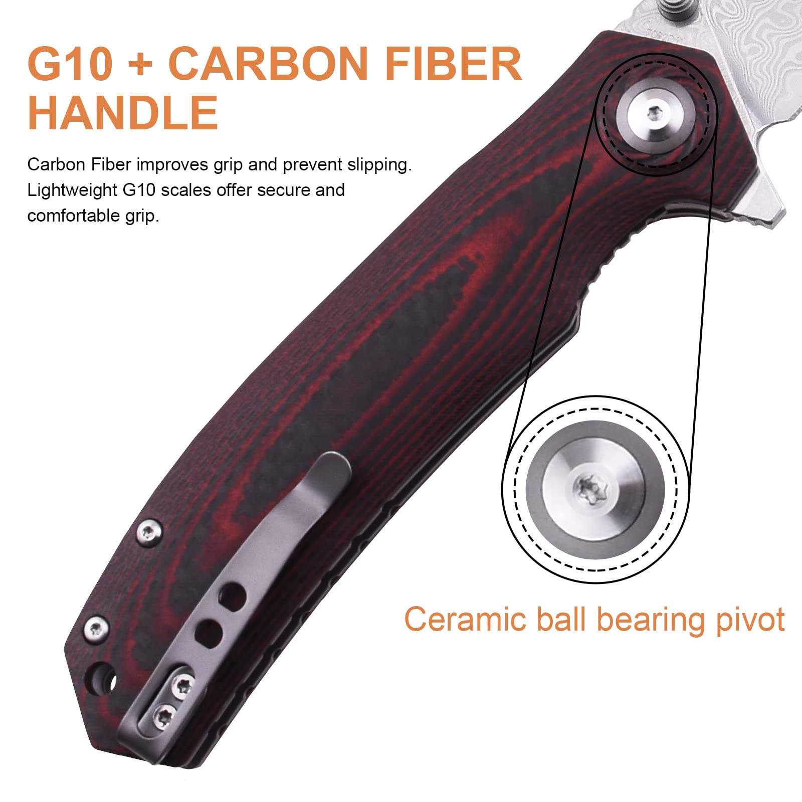 Charkos Folding Pocket Knife - 4