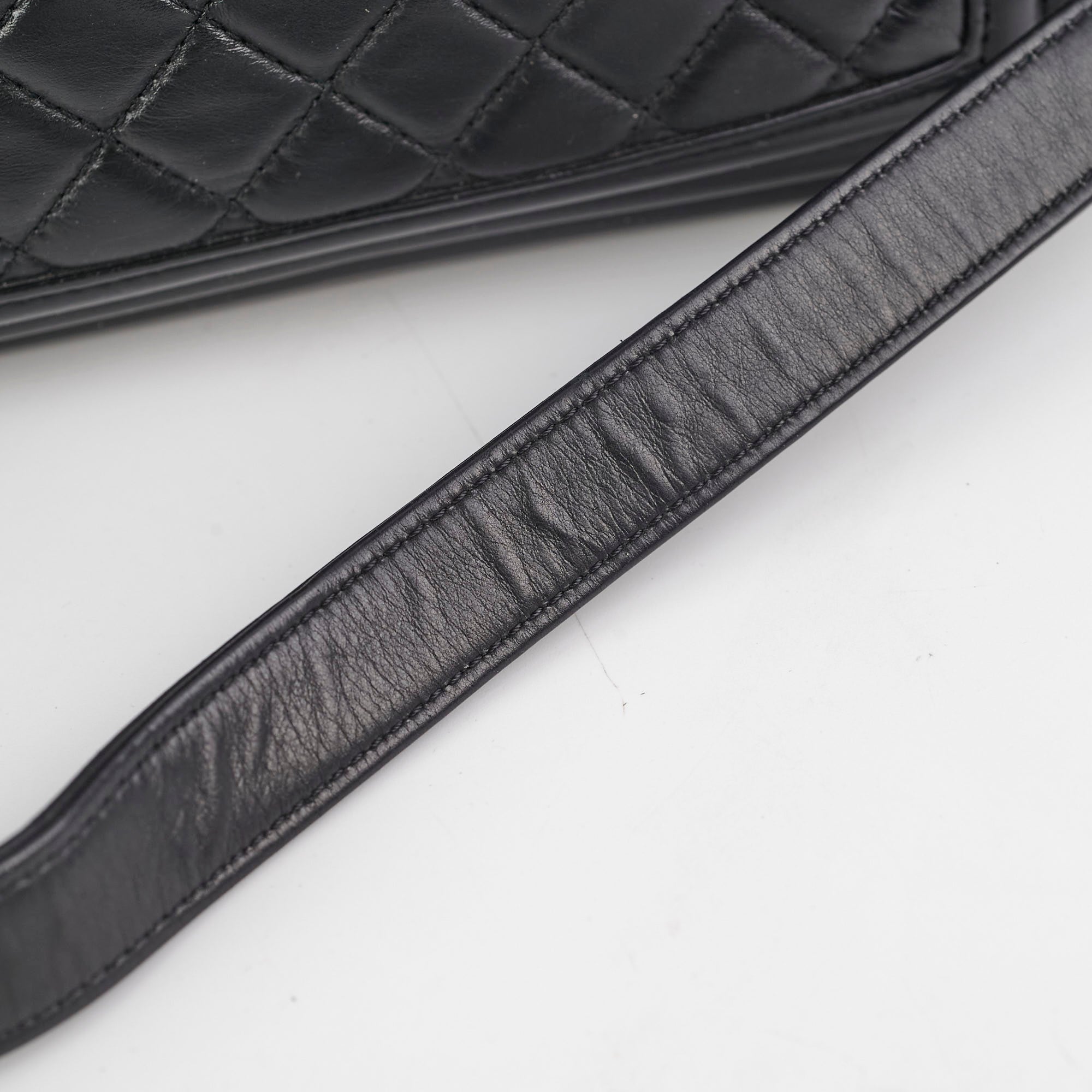 Chanel Quilted Old Medium Boy Bag in Black - Luxury Crossbody Handbag for Women, Perfect for Date Night & Evening Events