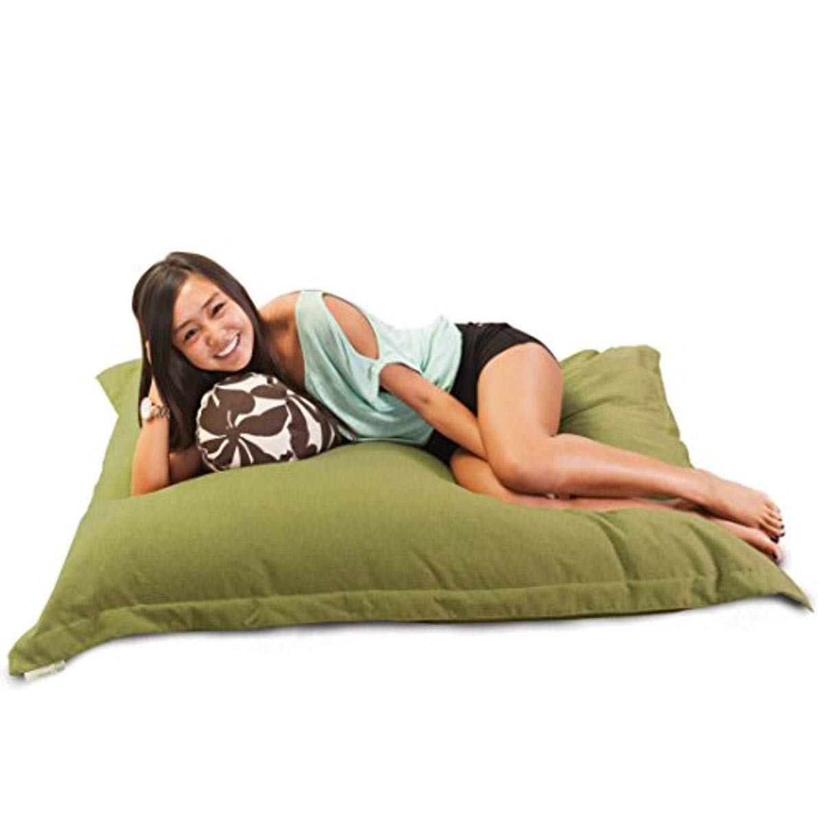 Majestic Home Goods Villa Floor Pillow - Soft & Comfortable Large Floor Cushion for Living Room, Bedroom, or Nursery - Perfect for Lounging, Reading, and Relaxing - Apple Design