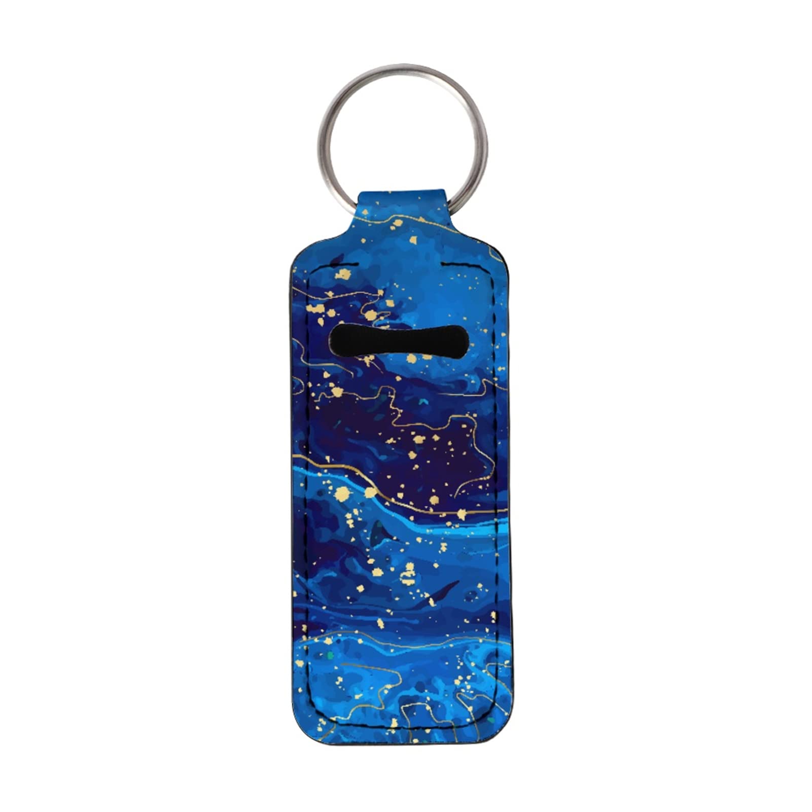 Stylish Print Lip Balm Keychain Holder for Women - Portable Chapstick & Lipstick Holder with Keychain - Perfect for Purse, Backpack, or Gym Bag Organization