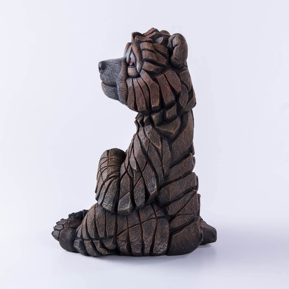 Enesco Edge Sculpture Baby Bear Cub Animal Figurine - 9.625 Inch Brown Collectible Statue for Home Decor, Gift & Nursery Room Display