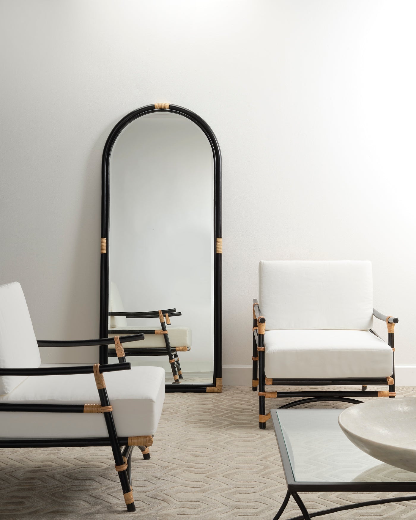 Full-Length Saltwater Floor Mirror - Modern Freestanding Standing Mirror for Bedroom, Living Room & Entryway - Perfect for Home Decor & Outfit Checks