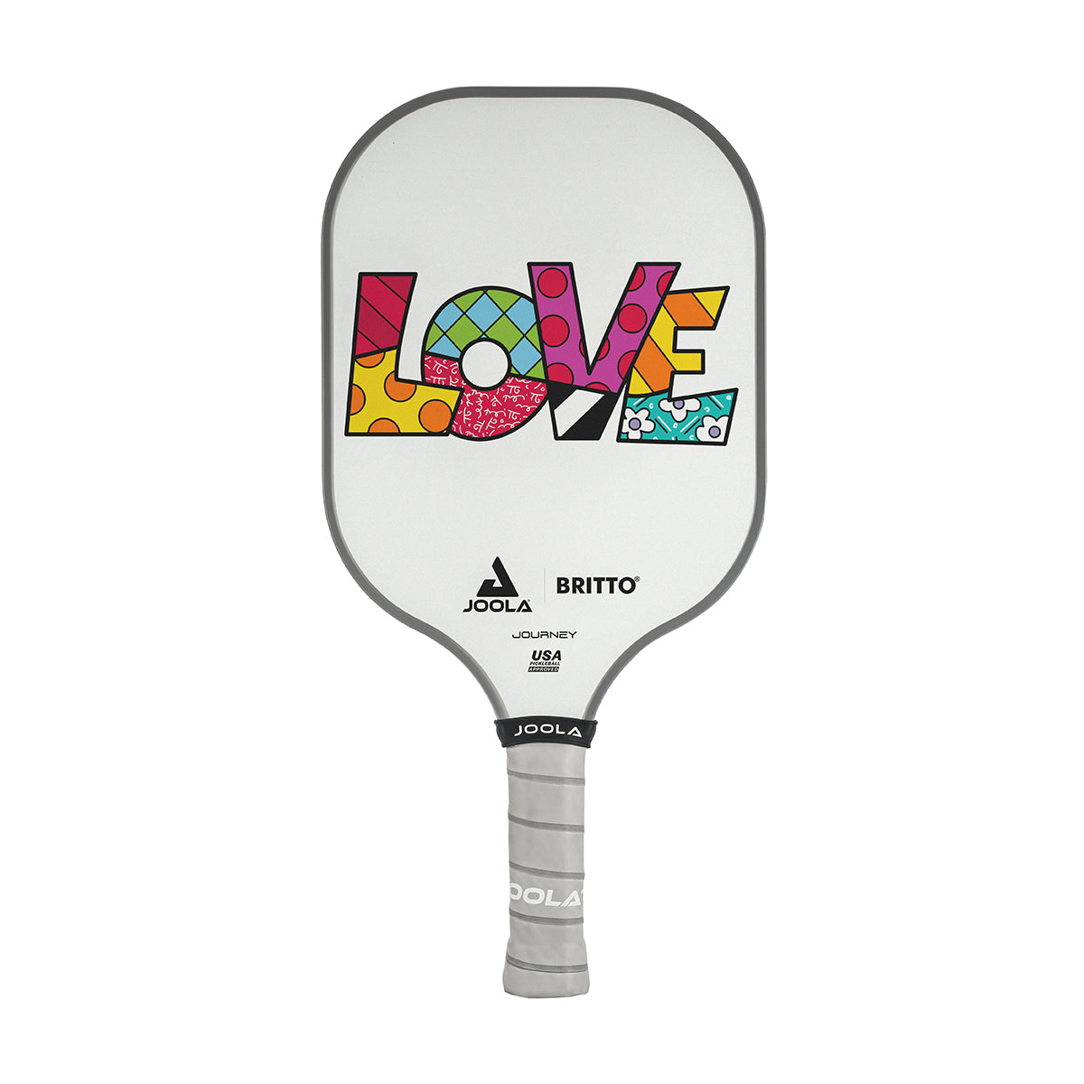 JOOLA BRITTO Pickleball Paddle - Premium Carbon Fiber Surface with Cushion Grip - USA Pickleball Approved - Perfect for Indoor & Outdoor Games, Tournaments & Recreational Play