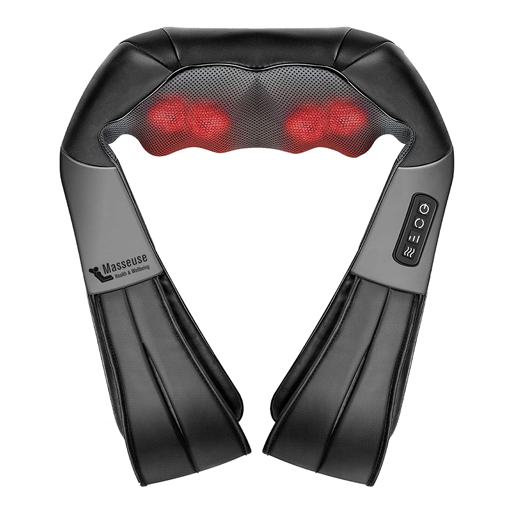 THERA+ Neck & Shoulder Massager with Heat - Portable Pain Relief for Tension & Stress - Perfect for Office, Home & Travel Use