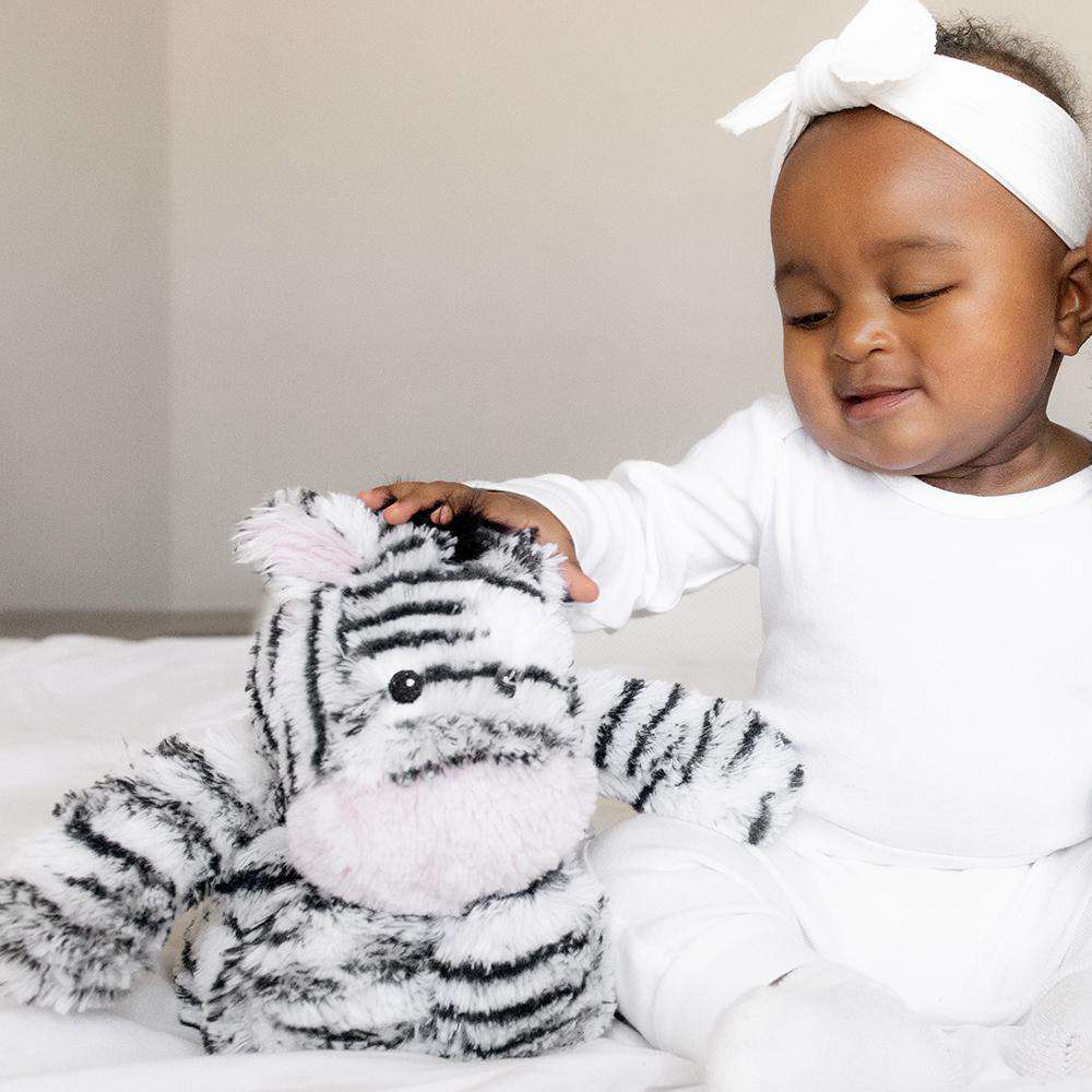 Weighted Heated Zebra Plush Toy - Cozy Stuffed Animal for Kids & Adults | Perfect for Stress Relief, Anxiety Comfort, and Warmth in Winter