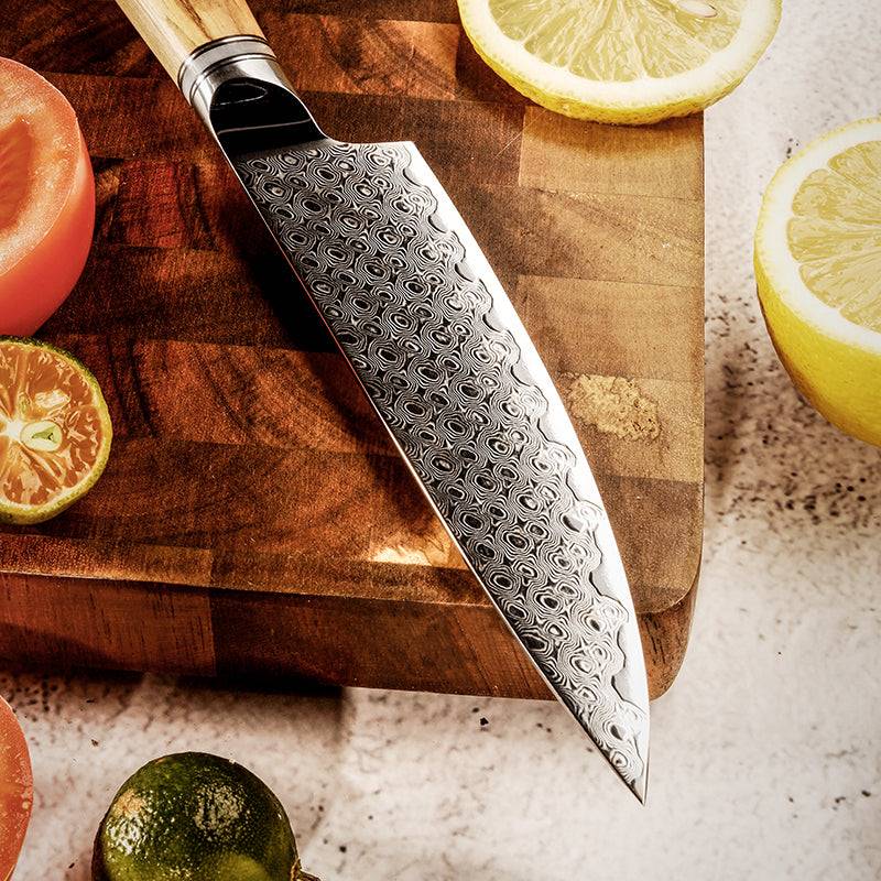 Premium 5-Piece Jasmine Knife Set - VG10 Damascus Steel Japanese Chef Knives for Professional Cooking - Perfect for Sushi, Meat Cutting & Vegetable Chopping