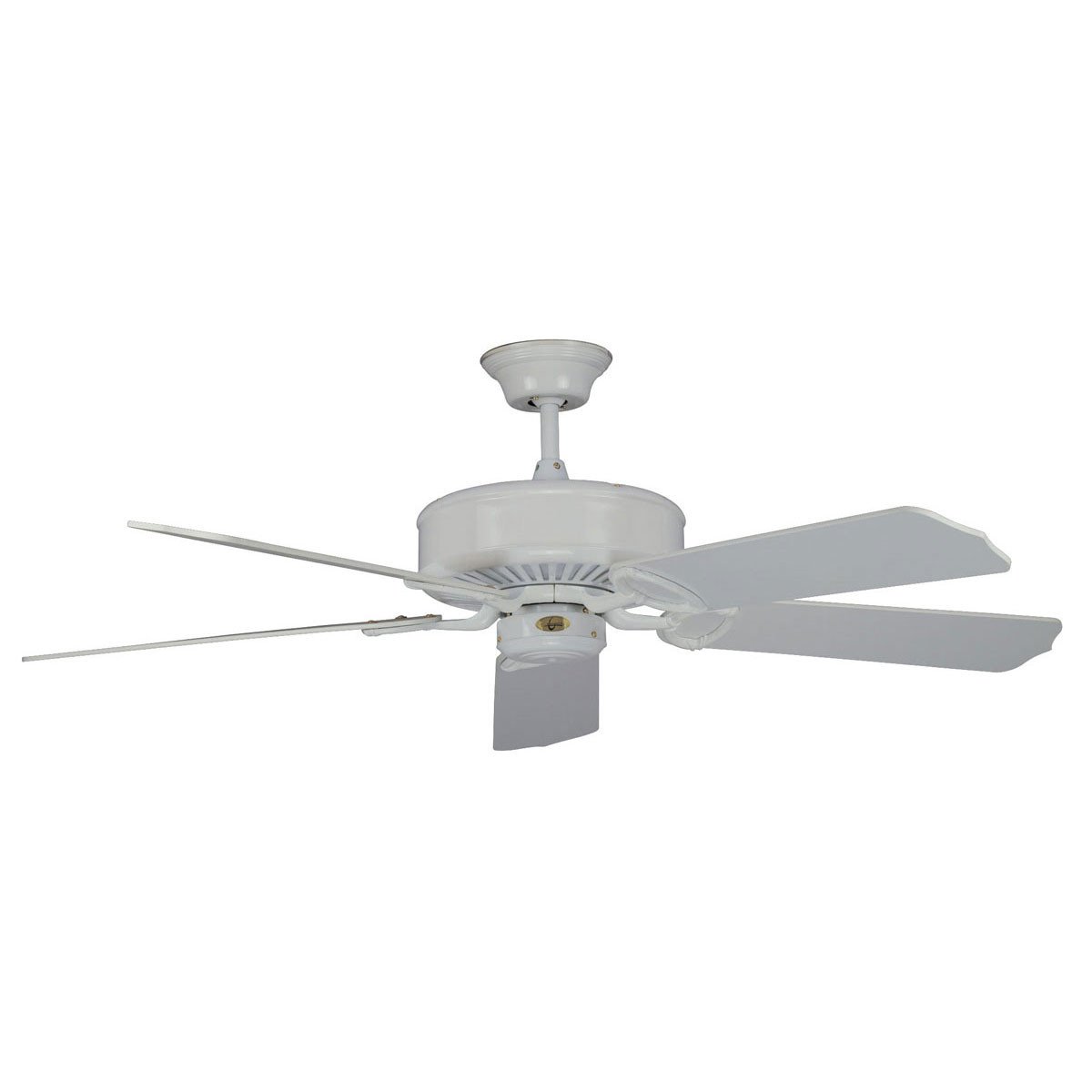 Concord 52 Inch Madison Energy Star Certified White Ceiling Fan with Remote Control - Modern Low Profile Design for Living Room, Bedroom, and Office