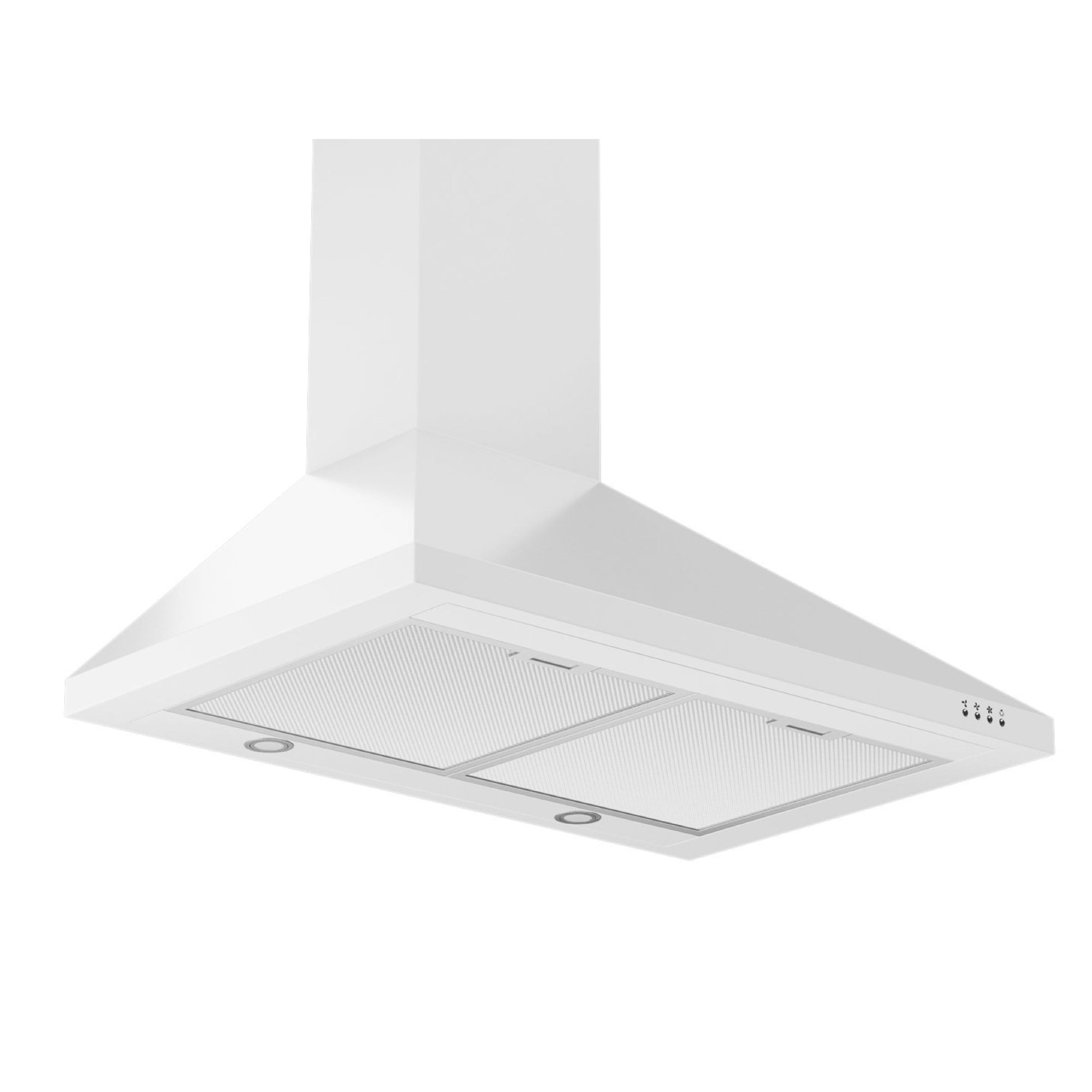 WPPW430 30 Inch White Wall Mounted Convertible Range Hood - Powerful Kitchen Ventilation for Smoke & Odor Removal - Perfect for Modern Home Cooking & Grilling
