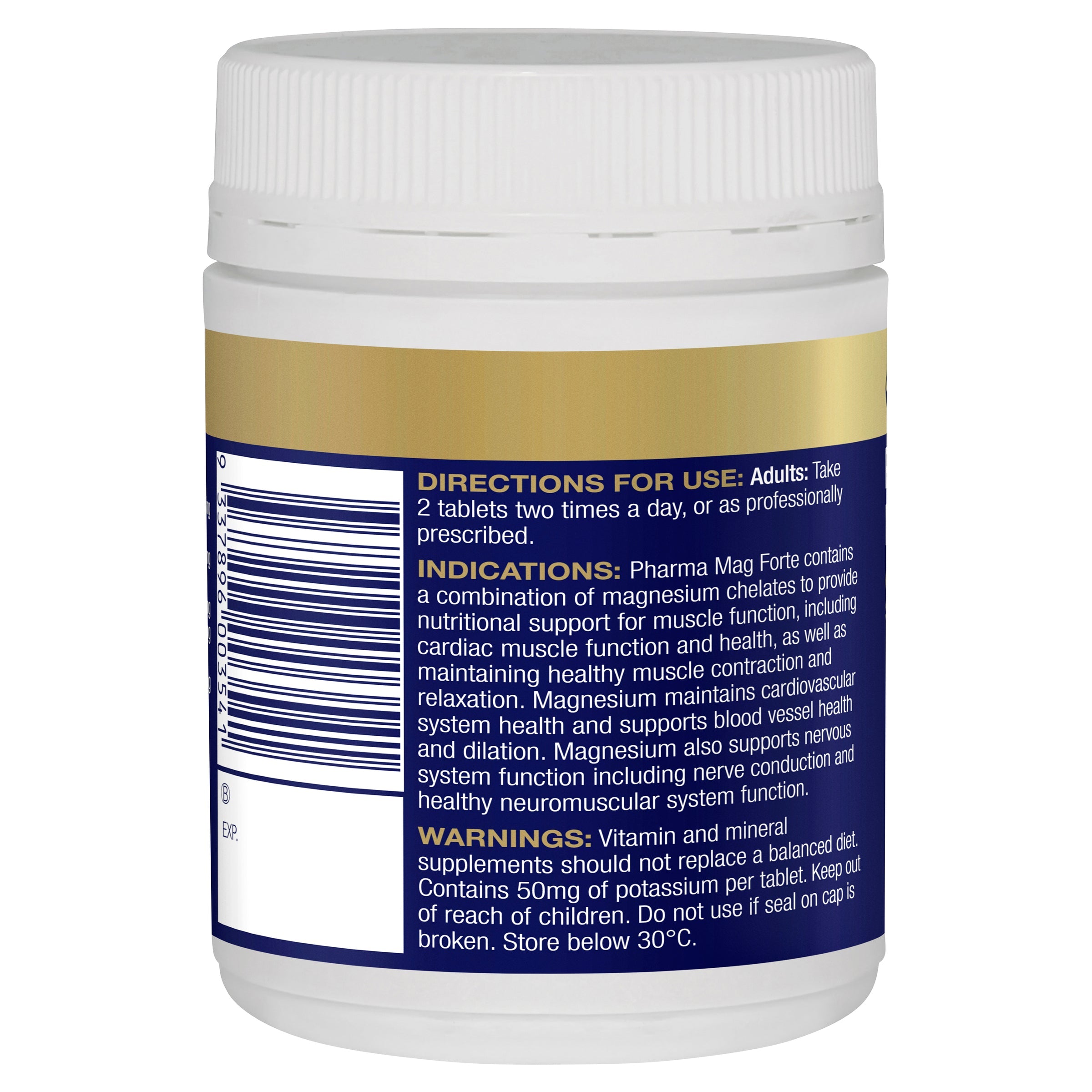 BioCeuticals Pharma Mag Forte - Premium Magnesium Supplement for Stress Relief, Muscle Recovery & Sleep Support | Ideal for Athletes, Fitness Enthusiasts & Busy Professionals