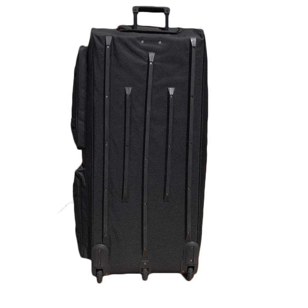 46-inch Rolling Duffle Bag with Wheels - Heavy Duty XL Travel Luggage for Hockey Gear, Sports Equipment & Oversized Storage | Perfect for Air Travel, Gym, Camping & Team Sports